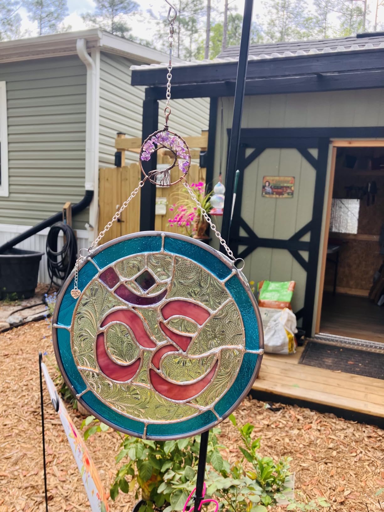 H&D HYALINE & DORA 3 Pack Sun Catcher Crystal Honeycomb Bee Ornaments Crystals Bumble Bee Honeycomb with Glass Prisms Decor Garden Suncatcher Window Hanging Gifts - Customer Photo 1