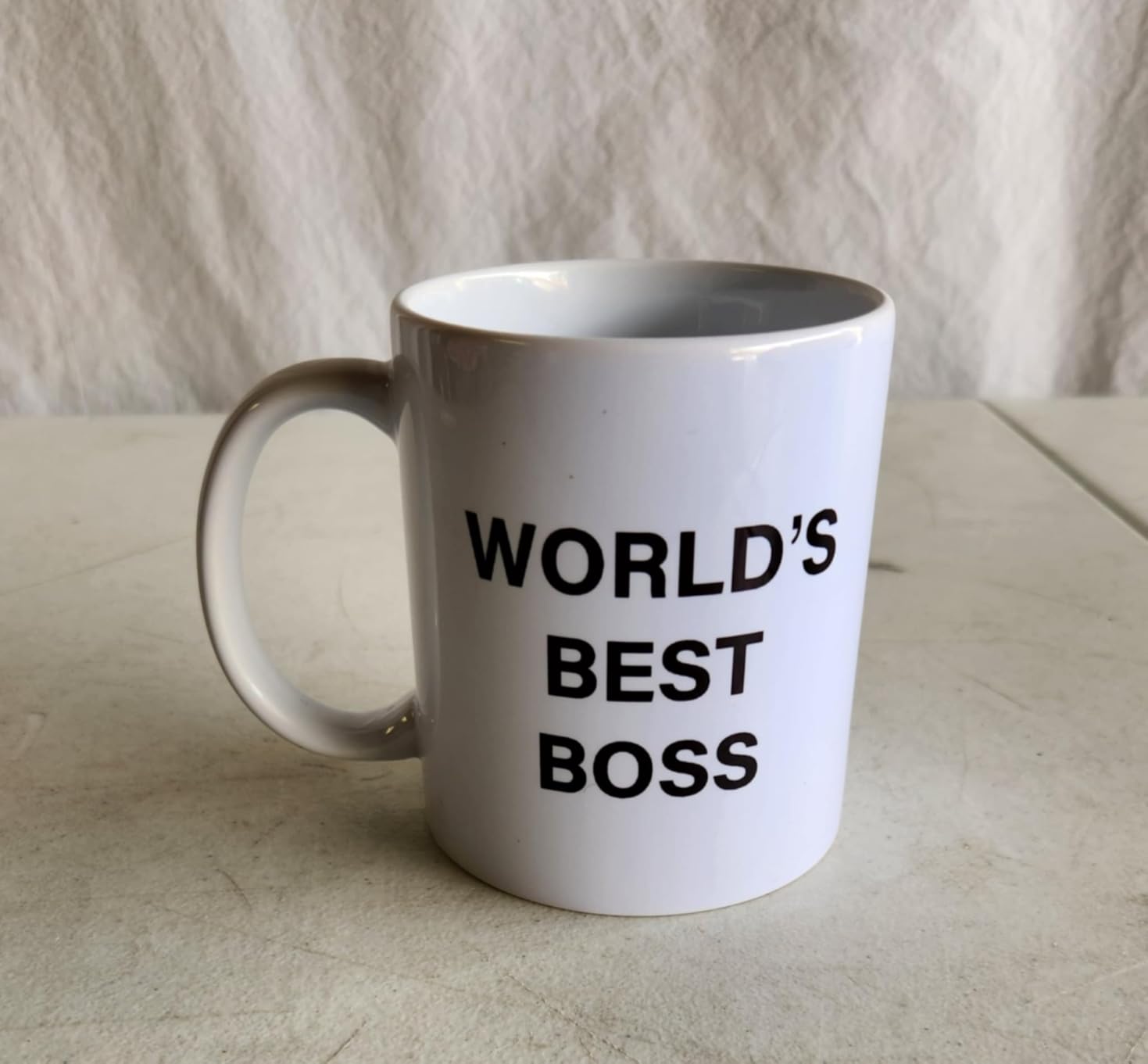 World's Best Boss Mug, The Office Coffee Mug 11 oz Ceramic Mug Funny Unique Idea Cup Gifts for Office Male Female Bosses Coworkers (11oz) - Customer Photo 2