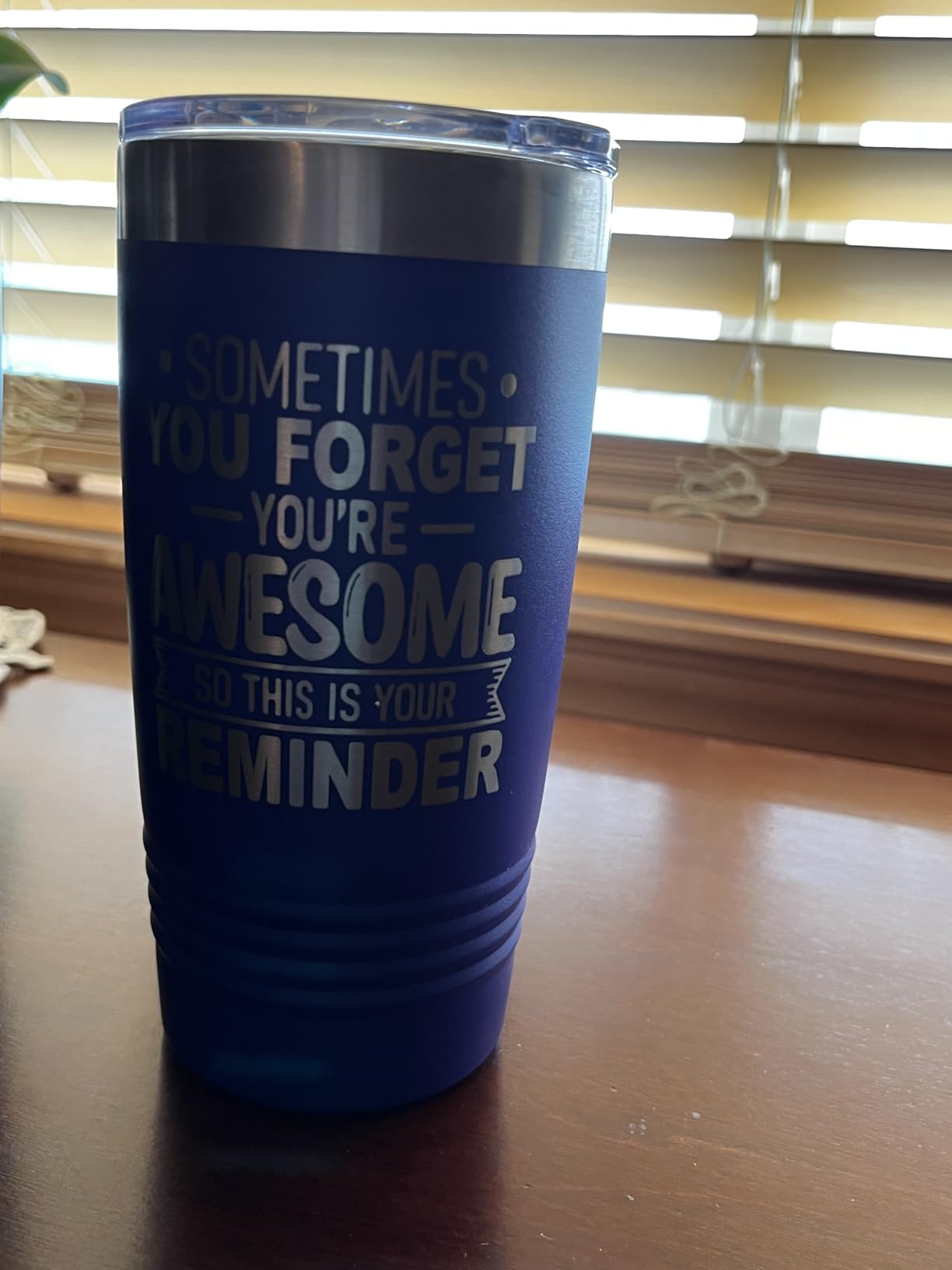 Spotted Dog Company Inspirational Tumbler, Inspirational Gifts for Men Dad Father Wife Sister Women, Birthday For Him Her, You're Awesome Tumbler, Teacher Coworker Gifts 20oz Purple - Customer Photo 1