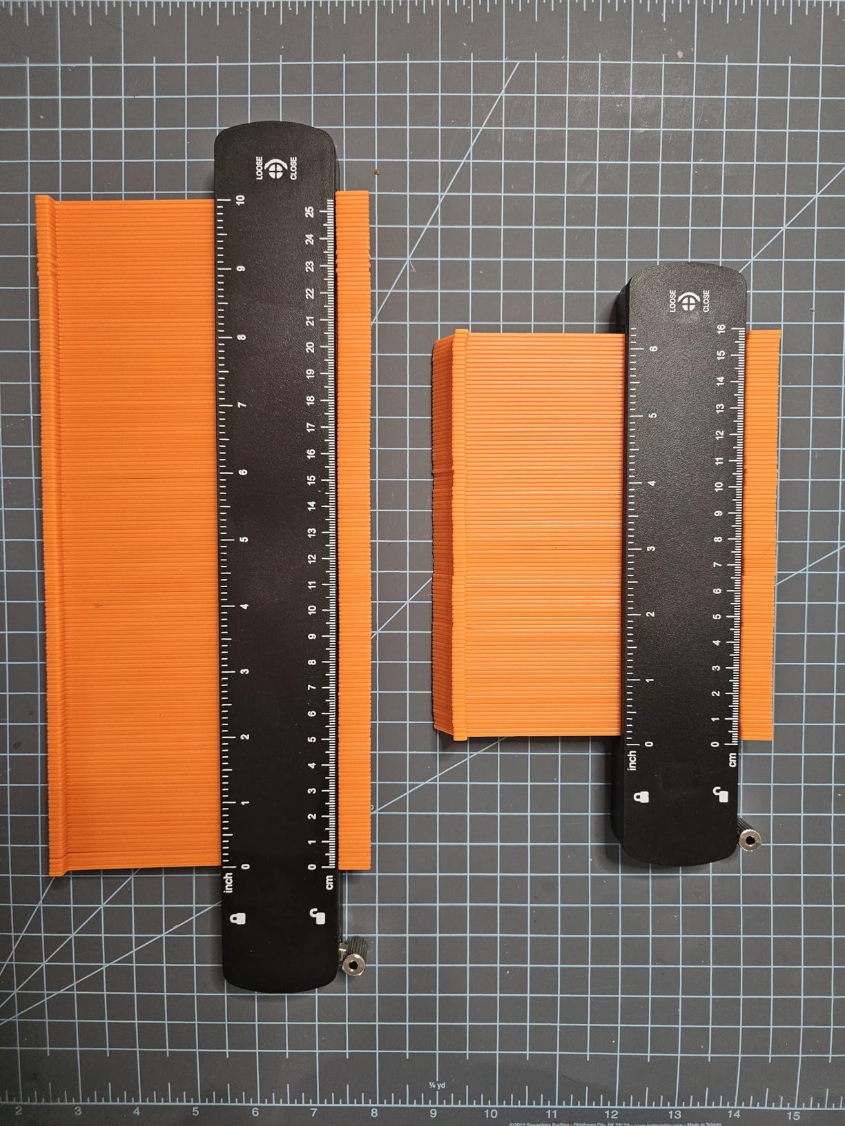 Teslong 10+6 Inch Contour Gauge with Lock, Fathers Day Dad Gifts from Daughter Son Wife, Precisely Copy Irregular Shape Contour Gauge Tool with Scale, Home Improvement Measuring Woodworking - Customer Photo 1