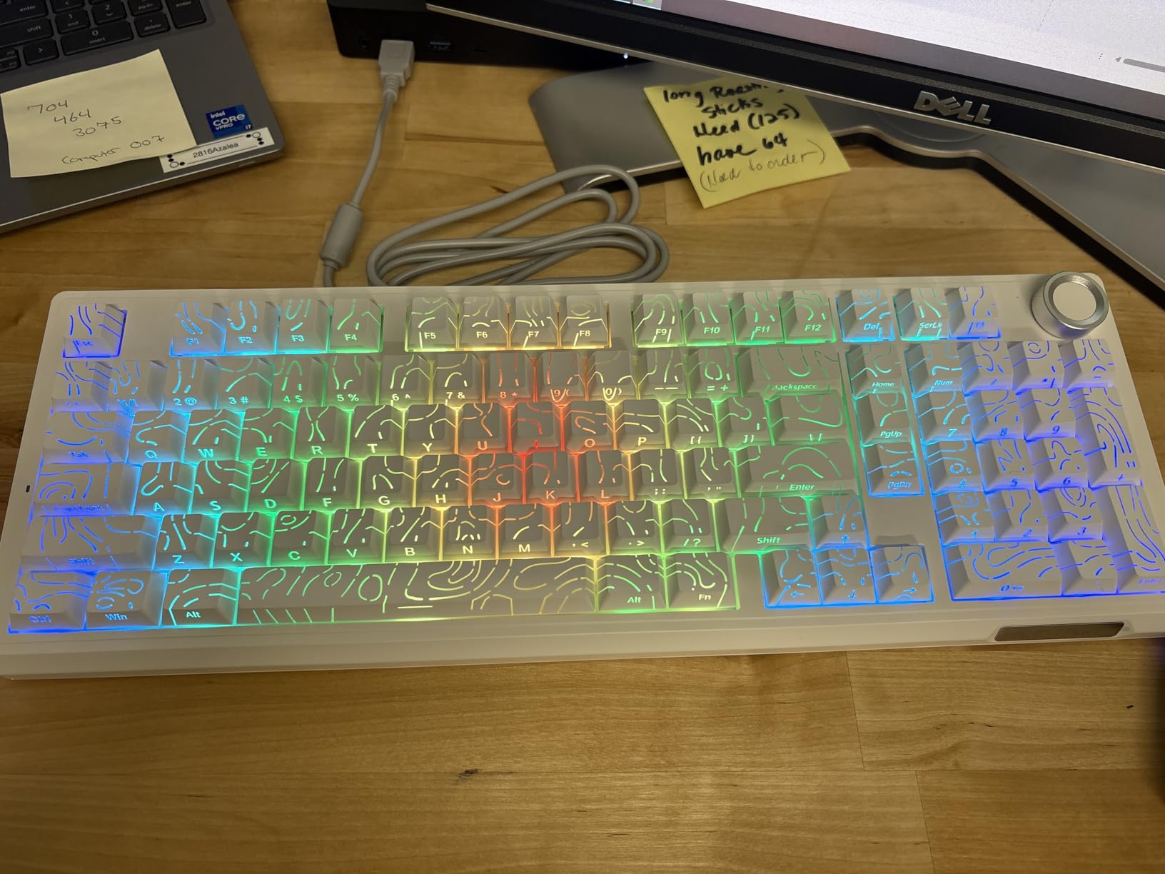 SOLAKAKA KI99 Pro 96% Wireless Mechanical Keyboard, RGB Gaming Keyboard, Hot-Swappable Pre-Lubed Switches, Gasket Structure Creamy Keyboards (Gradient-Black, Non-Silent Version) Customer Review SOLAKAKA KI99 Pro 96% Wireless Mechanical Keyboard, RGB Gaming Keyboard, Hot-Swappable Pre-Lubed Switches, Gasket Structure Creamy Keyboards (Gradient-Black, Non-Silent Version) - Customer Photo 2