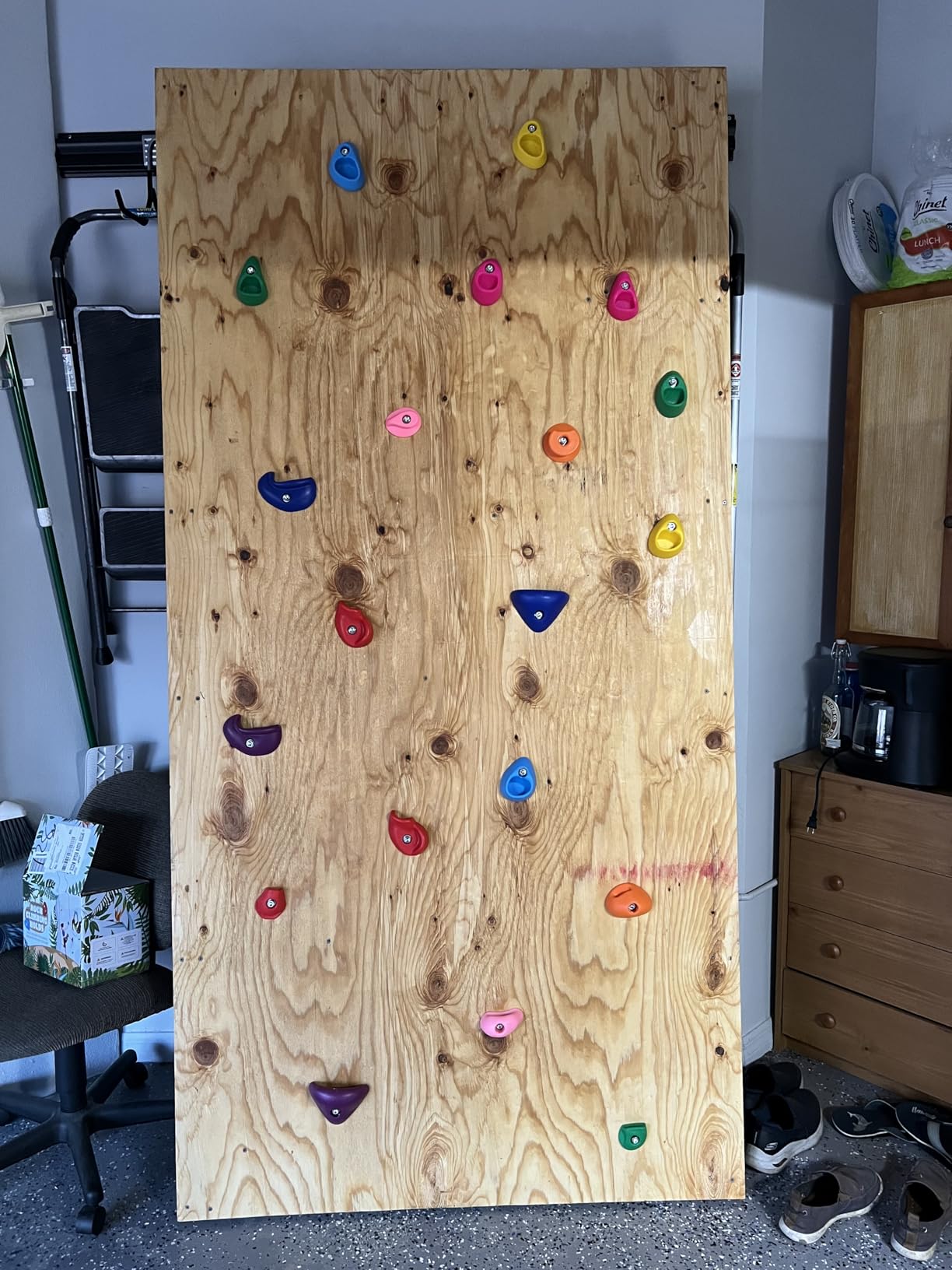 TOPNEW 20PCS Rock Climbing Holds with Mounting Hardware - Climbing Rocks for Indoor/Outdoor Kids Adults Rock Wall, Play Set & Climbing Gym, Dark Color - Customer Photo 1