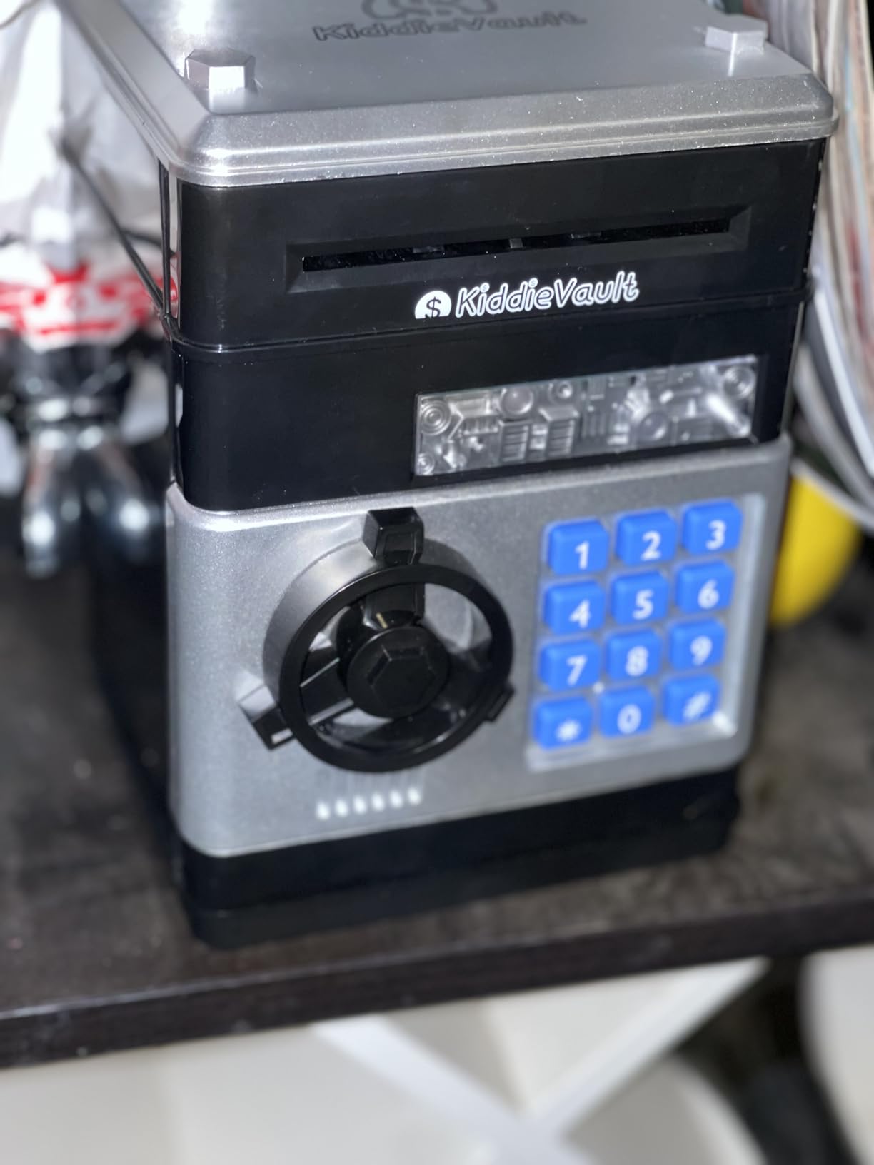 Piggy Bank for Kids - Electronic Money Saving Box w/Code- ATM Safe - Toy Coin Bank - Christmas Boys Toys for Age 3, 4, 5, 6, 7, 8, 9 - Birthday Gifts for 8, 9, 10, 11, 12 Year Old Boy and Girl - Customer Photo 1