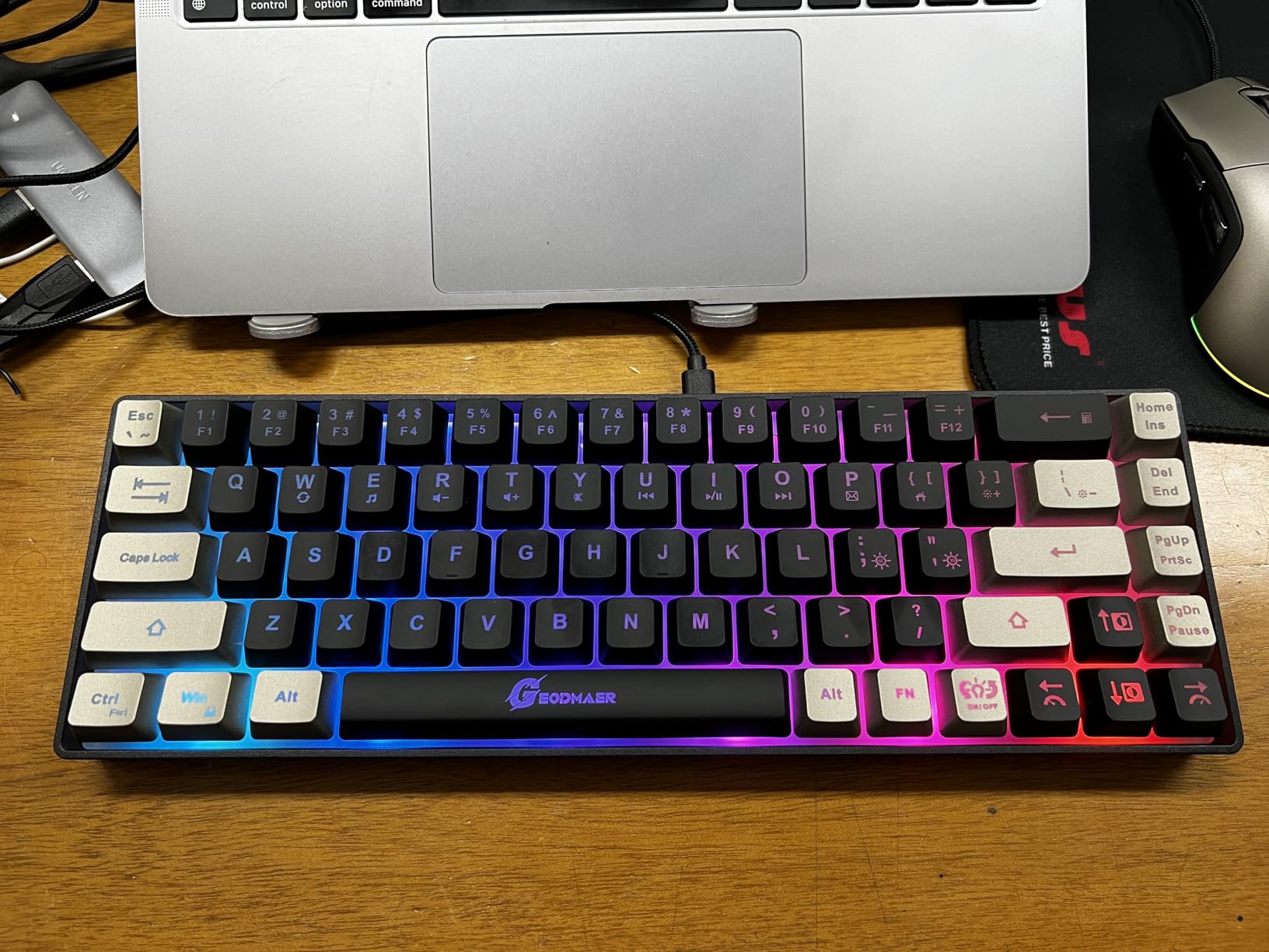 65% Gaming Keyboard and Mouse Combo, RGB Backlit Keyboard + 7200 DPI Gaming Mouse, Ultra-Compact Anti-Ghosting Wired Keyboard and Mouse for PC Laptop Gamer Customer Review 65% Gaming Keyboard and Mouse Combo, RGB Backlit Keyboard + 7200 DPI Gaming Mouse, Ultra-Compact Anti-Ghosting Wired Keyboard and Mouse for PC Laptop Gamer - Customer Photo 2