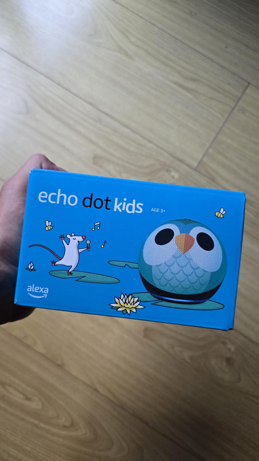 Echo Dot Kids (newest model) - Designed for kids, with Alexa+ Early Access, parental controls, Includes 1 Year of Amazon Kids+, Stardust - Customer Photo 3