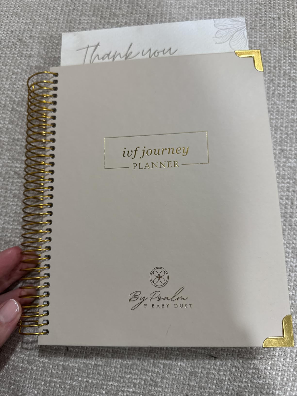 IVF Journey Planner | Fertility & IVF Journey Organizer for Women | Infertility Support & Treatment Tracker | Minimalist Design | By Psalm & Baby Dust - Customer Photo 2