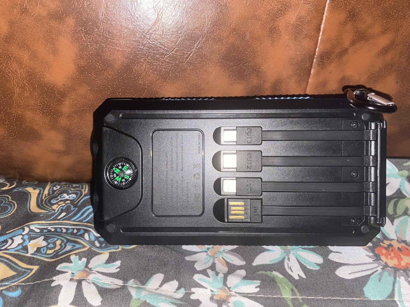 YELOMIN Solar Charger, 20000mAh Portable Type-C Solar Power Bank with 4 Cables, Waterproof Battery Pack, Outdoor External Backup Power Charger Six Outputs/LED Flashlights, Perfect for Camping Travel Customer Review YELOMIN Solar Charger, 20000mAh Portable Type-C Solar Power Bank with 4 Cables, Waterproof Battery Pack, Outdoor External Backup Power Charger Six Outputs/LED Flashlights, Perfect for Camping Travel - Customer Photo 2