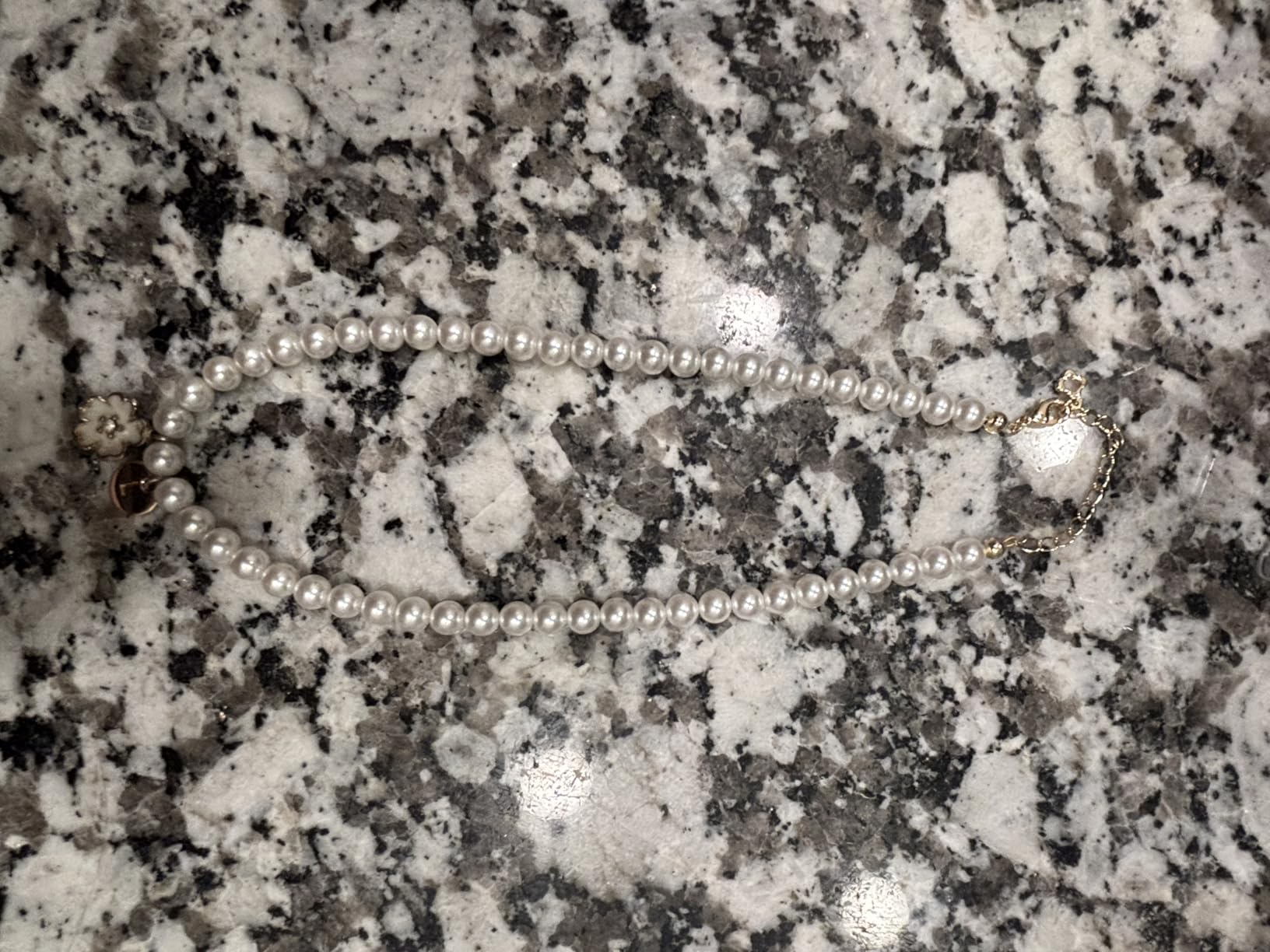 Flower Girl Gift Pearl Necklace - Personalized Faux Pearl Initial Necklace (A-Z) Flower Girls Proposal Gifts - Customer Photo 2