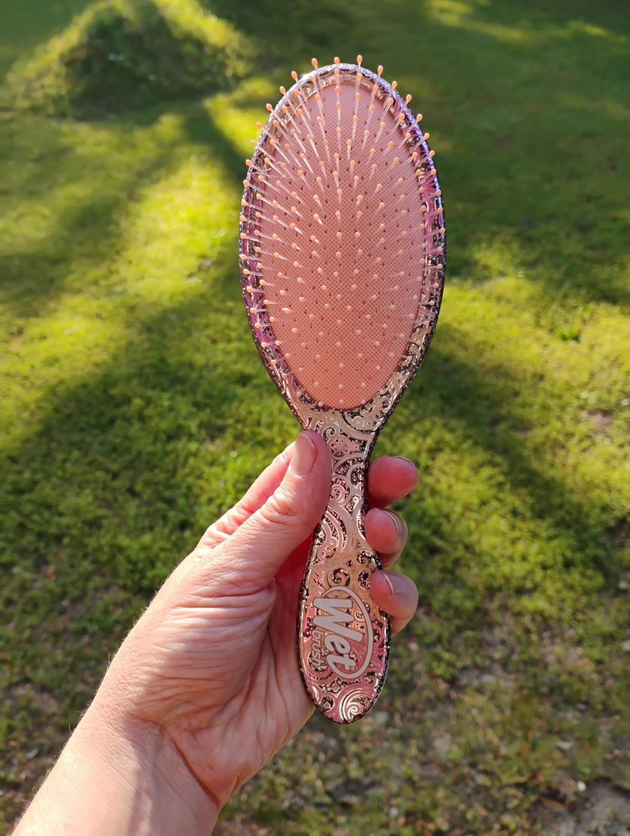 Wet Brush Original Detangler Friendship Kit (Wicked For Good) – Holiday Gift or Stocking Stuffer for Women & Men, Includes Hair Brush & Scrunchie with IntelliFlex Bristles for Wet & Dry Hair - Customer Photo 2