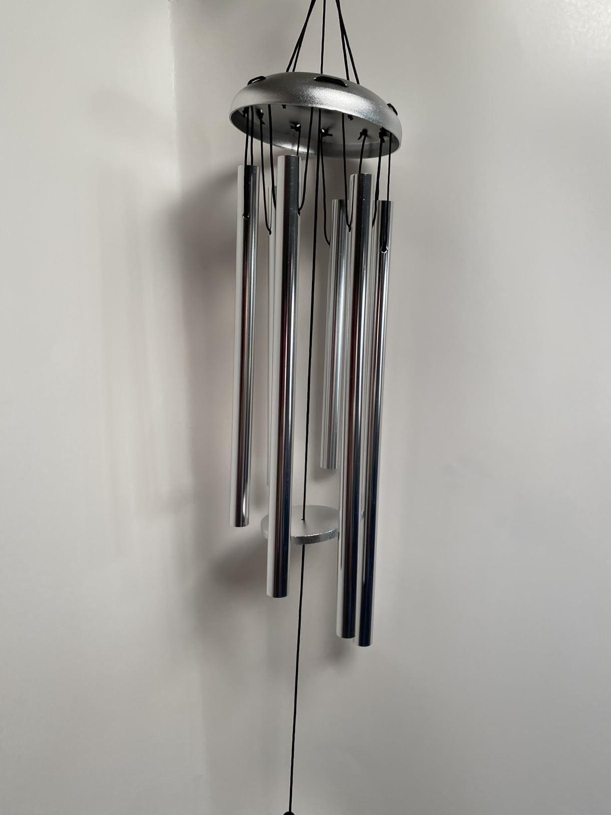 10th Wedding Anniversary Wind Chime, Tin Gift 10 Years of Marriage Presents, Unique Aluminum Keepsake Ideas, Happy 10 Years Windchime Decorations for Couples, Parents, Wife, Newlywed, 26 inch - Customer Photo 2