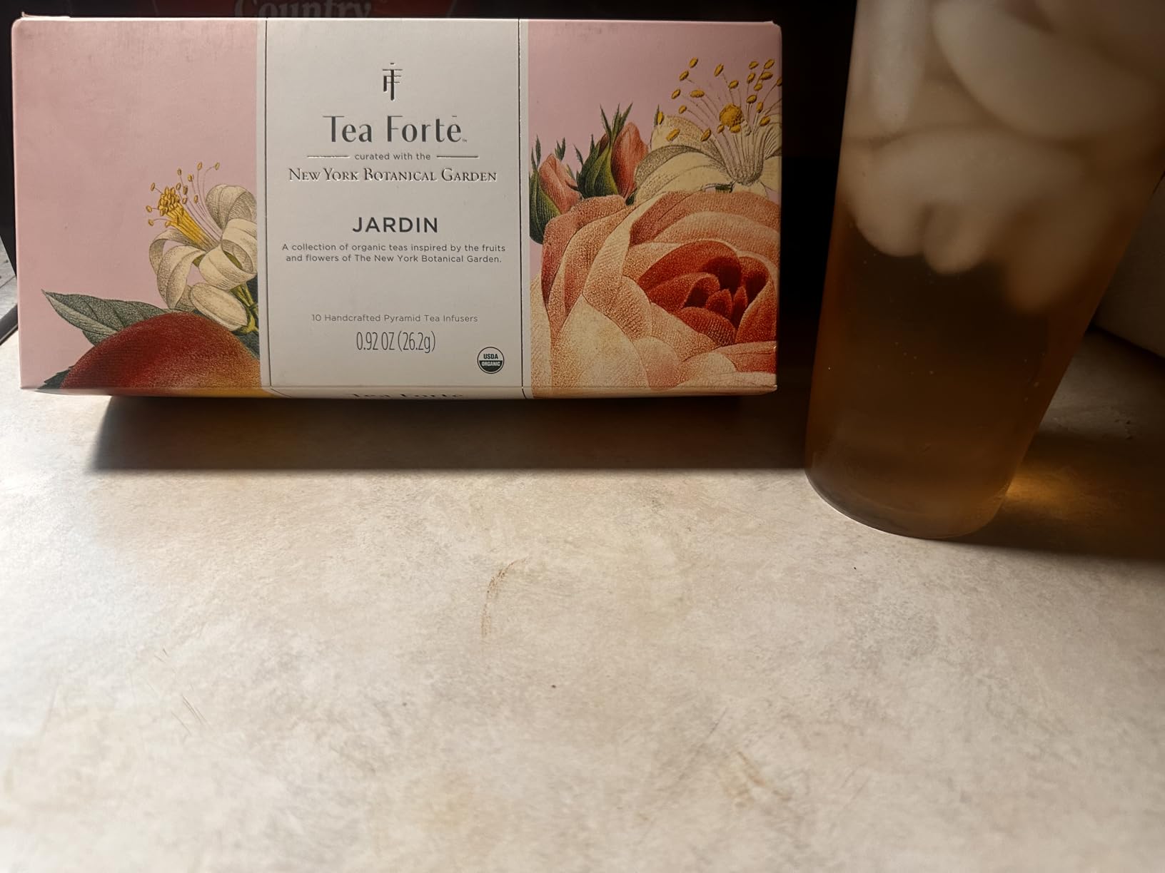 Tea Forte Warming Joy Holiday Premium Petite Presentation Box Gift Set Sampler, 10 Count, 2 of Each Blend Individually Wrapped Handcrafted Pyramid Infuser Bags - Customer Photo 1