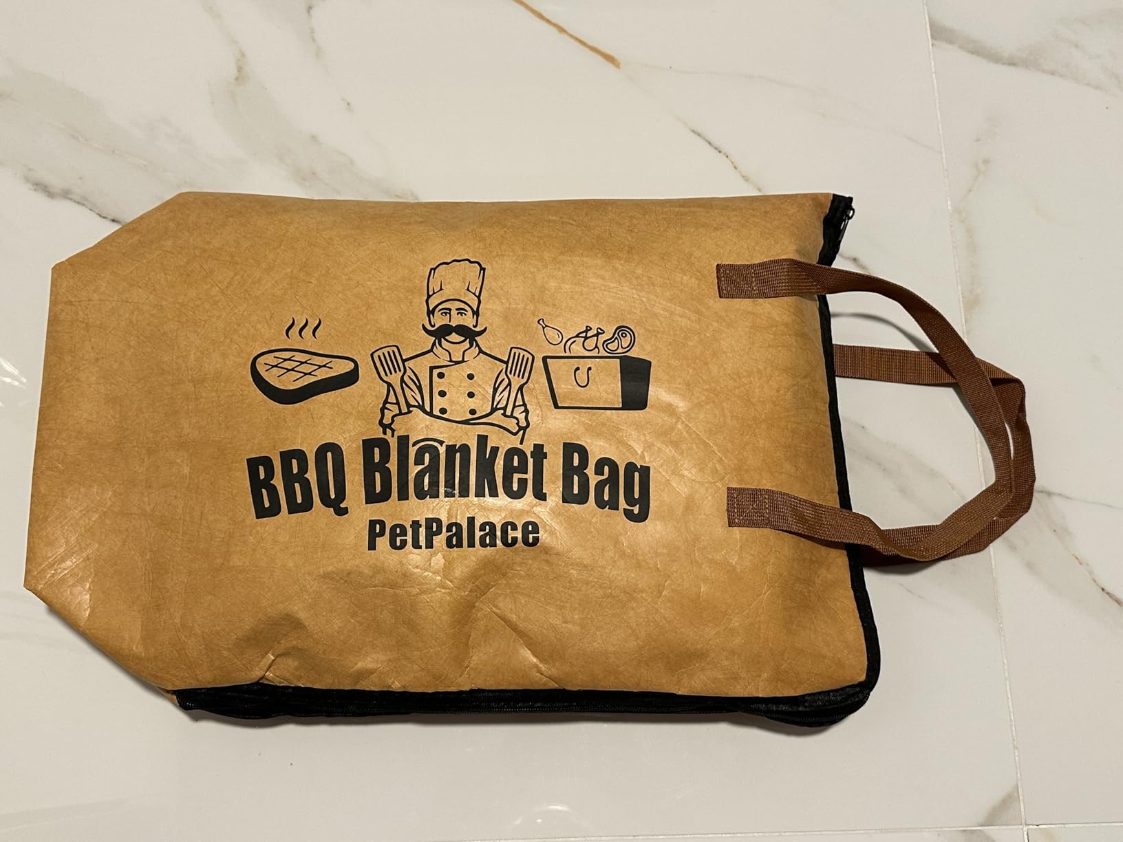 BBQ Blanket for Resting Meat, 21in Insulated Meat Resting Bag, Heavy Duty & Wide Mouth, Reusable Grilling Accessories for Large Brisket/Beef/Steaks/Chicken/Turkey - Customer Photo 1