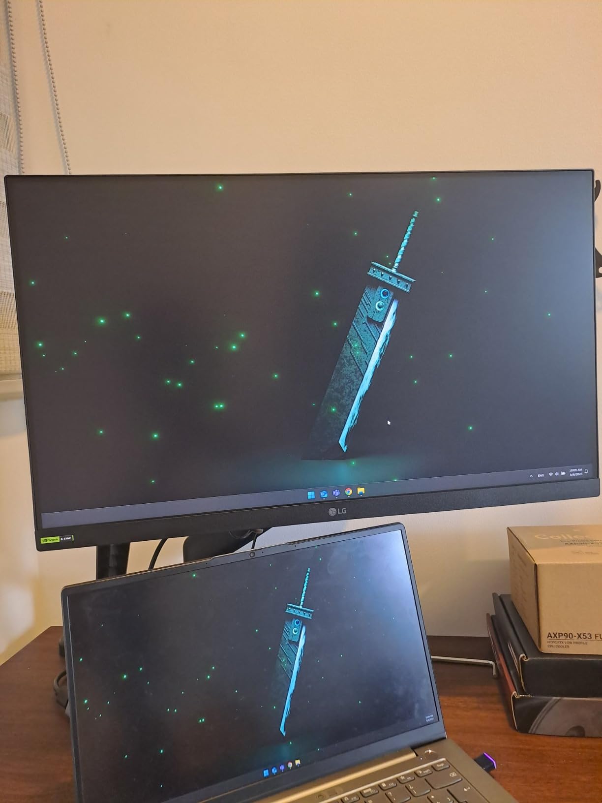 LG 24G411A-B 24-inch Ultragear Full HD (1920 x 1080) IPS Gaming Monitor, 144Hz (O/C), 1ms MBR, NVIDIA G-Sync Compatible, AMD FreeSync, HDR10, HDMI, DisplayPort, Slim Stand, Black Customer Review LG 24G411A-B 24-inch Ultragear Full HD (1920 x 1080) IPS Gaming Monitor, 144Hz (O/C), 1ms MBR, NVIDIA G-Sync Compatible, AMD FreeSync, HDR10, HDMI, DisplayPort, Slim Stand, Black - Customer Photo 5