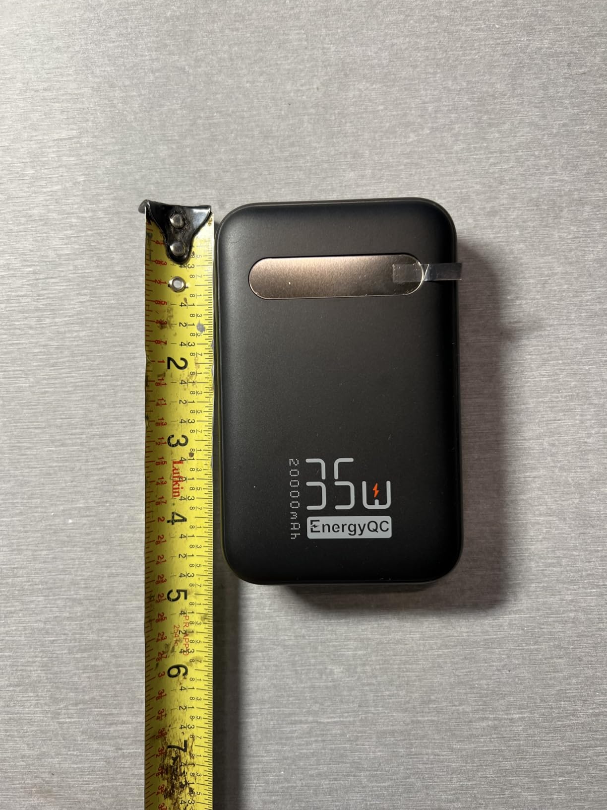 EnergyQC 20000mAh Portable Charger, 35W PD 3.0+QC 4.0 Fast Charging Power Bank with Built-in Lightning & USB-C in&Out Cables, Travel Battery Pack for iPhone 17/16/15/14, Samsung, iPad, Android, Black - Customer Photo 2