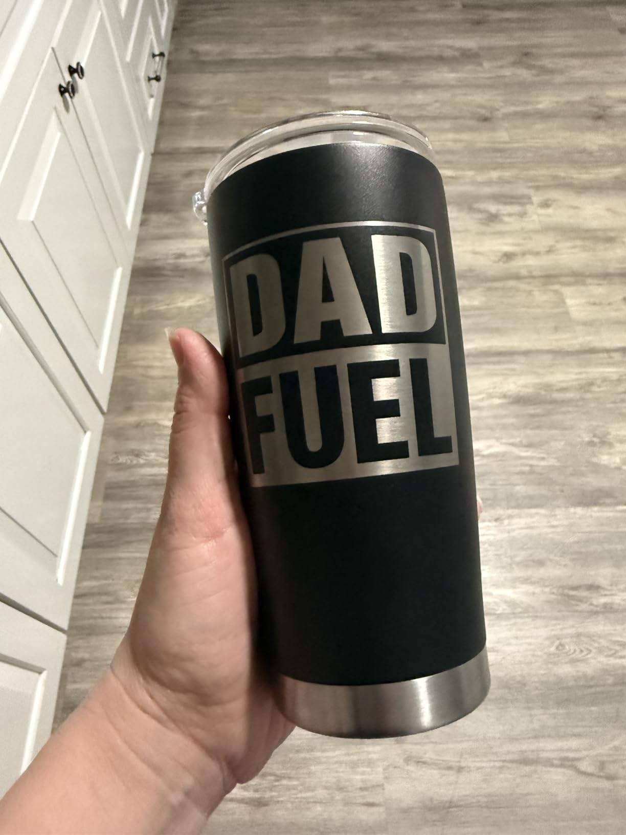 SANDJEST Brother Tumbler 20oz, Funny Stainless Steel Travel Cup with Lid, Being Brother Is the Only Gift You Need Insulated Coffee Mug, Gifts for Men Boys Friends on Birthday Christmas Customer Review SANDJEST Brother Tumbler 20oz, Funny Stainless Steel Travel Cup with Lid, Being Brother Is the Only Gift You Need Insulated Coffee Mug, Gifts for Men Boys Friends on Birthday Christmas - Customer Photo 2