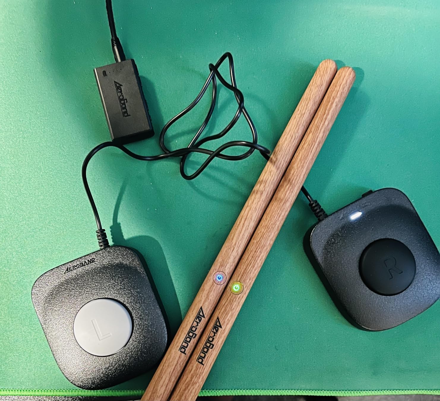 AeroBand Electronic Drum Set PocketDrum2 MAX 2025, Air Drum Sticks & Pedals & Bluetooth Adapter, Play Drum Anywhere Anytime, 8 Tones and USB Midi Teens Adult Drummer Gift (Earphone Included) - Customer Photo 1