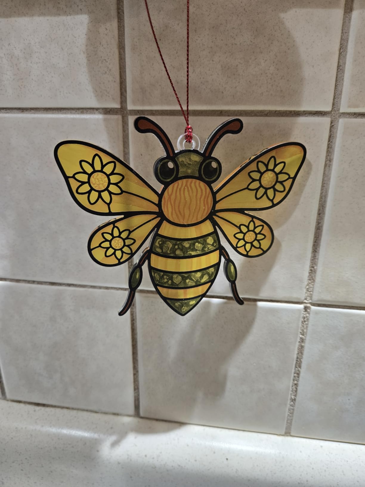 Honeycomb Ornaments, Bee Ornament for Christmas Tree, Unique Bee Gifts 2025, Cute Beehive Decoration for Home and Holiday, Christmas Ornaments for Bee Lovers, Nature Inspired Hanging Ornament - Customer Photo 4