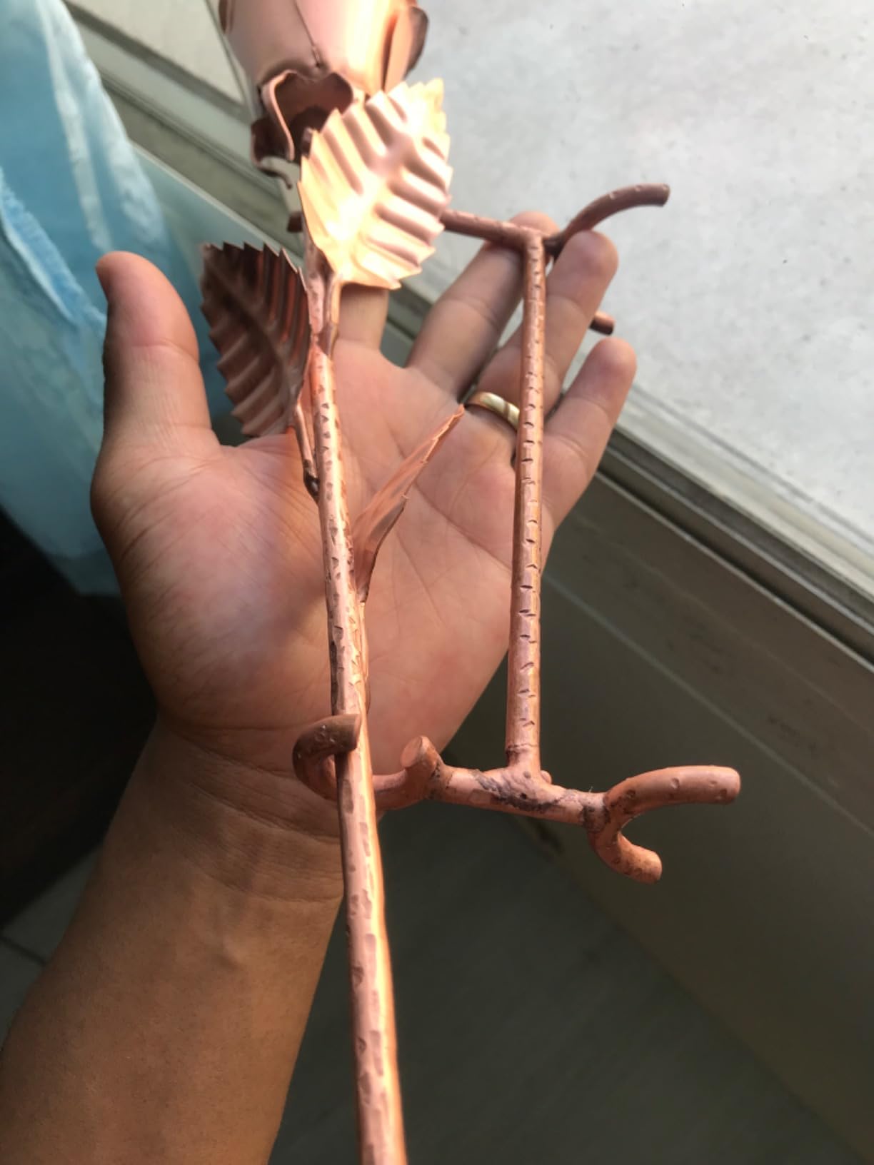 Copper Rose with Stand & Engraved Plate Happy 7th Anniversary - 7th Wedding Anniversary Decor for Wife, Him or Her - Traditional Copper Gift Keepsake Customer Review Copper Rose with Stand & Engraved Plate Happy 7th Anniversary - 7th Wedding Anniversary Decor for Wife, Him or Her - Traditional Copper Gift Keepsake - Customer Photo 2