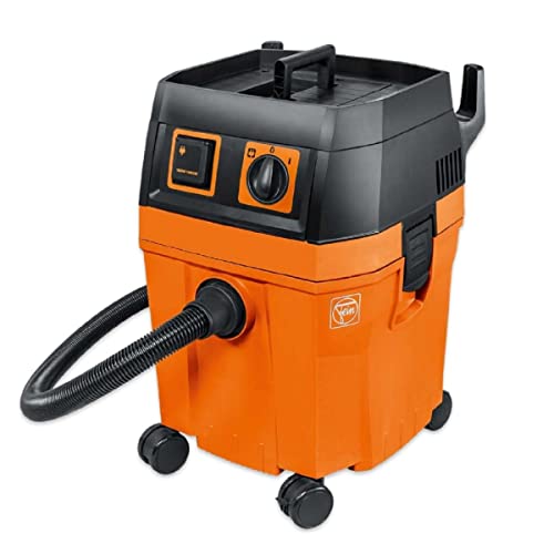 Fein Turbo II Wet/Dry Vacuum - 8.4-Gal Shop Vac for Garage, Woodworking & Jobsite, 151 CFM Suction, Quiet 66 dB, Long Cord & Hose, Anti-Static Tool-Activated Dust Extractor - 92036118090 - Fein