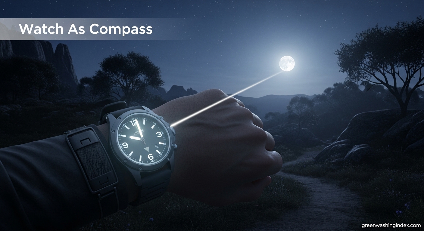 How To Use A Watch As A Compass At Night