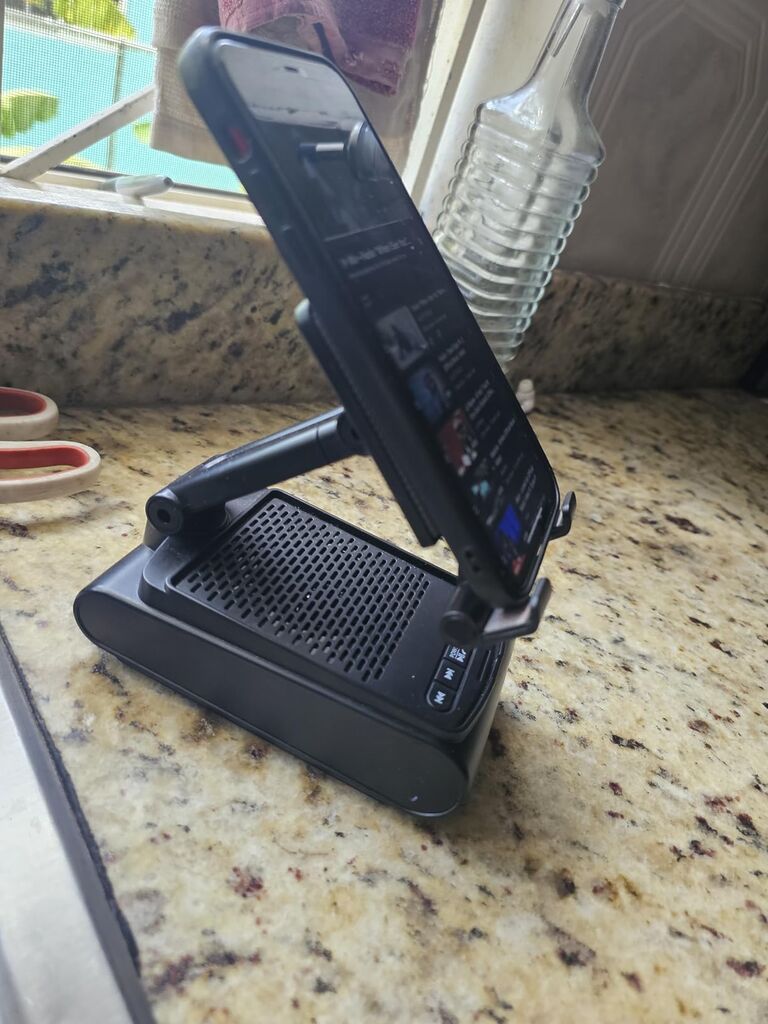 Valentines Day Gifts for Him Men, Cell Phone Stand with Wireless Bluetooth Speaker, Cool Gadgets Customer Review Valentines Day Gifts for Him Men, Cell Phone Stand with Wireless Bluetooth Speaker, Cool Gadgets - Customer Photo 1