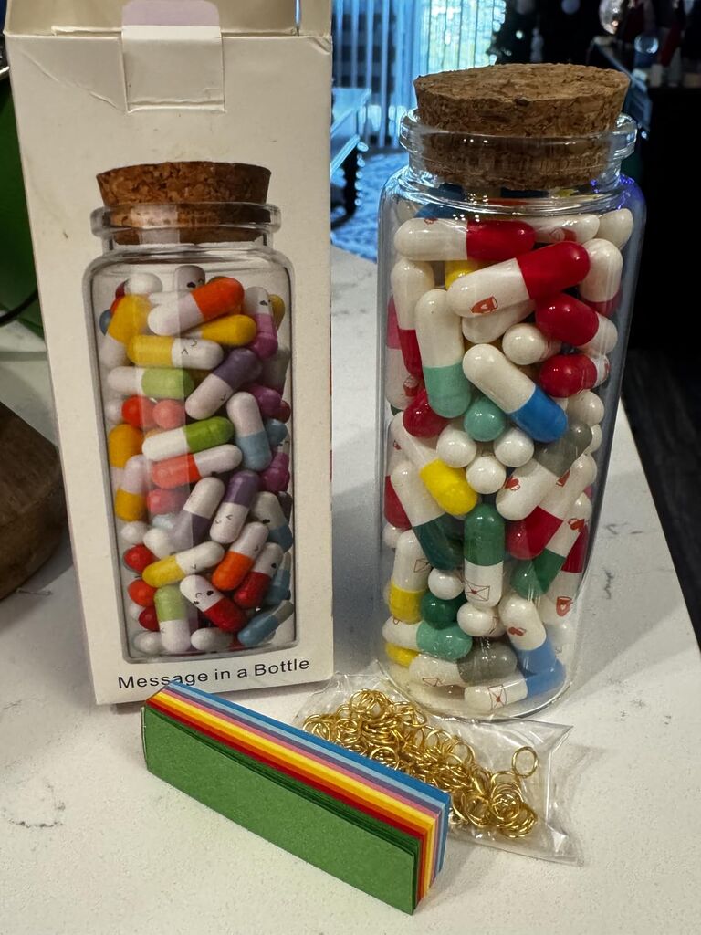 Valentines Day Gifts for Him Her Boyfriend Girlfriend - Capsule DIY Message in a Bottle 100 PCS Love Letter Anniversary Birthday Couples Gifts for Women Men Customer Review Valentines Day Gifts for Him Her Boyfriend Girlfriend - Capsule DIY Message in a Bottle 100 PCS Love Letter Anniversary Birthday Couples Gifts for Women Men - Customer Photo 2