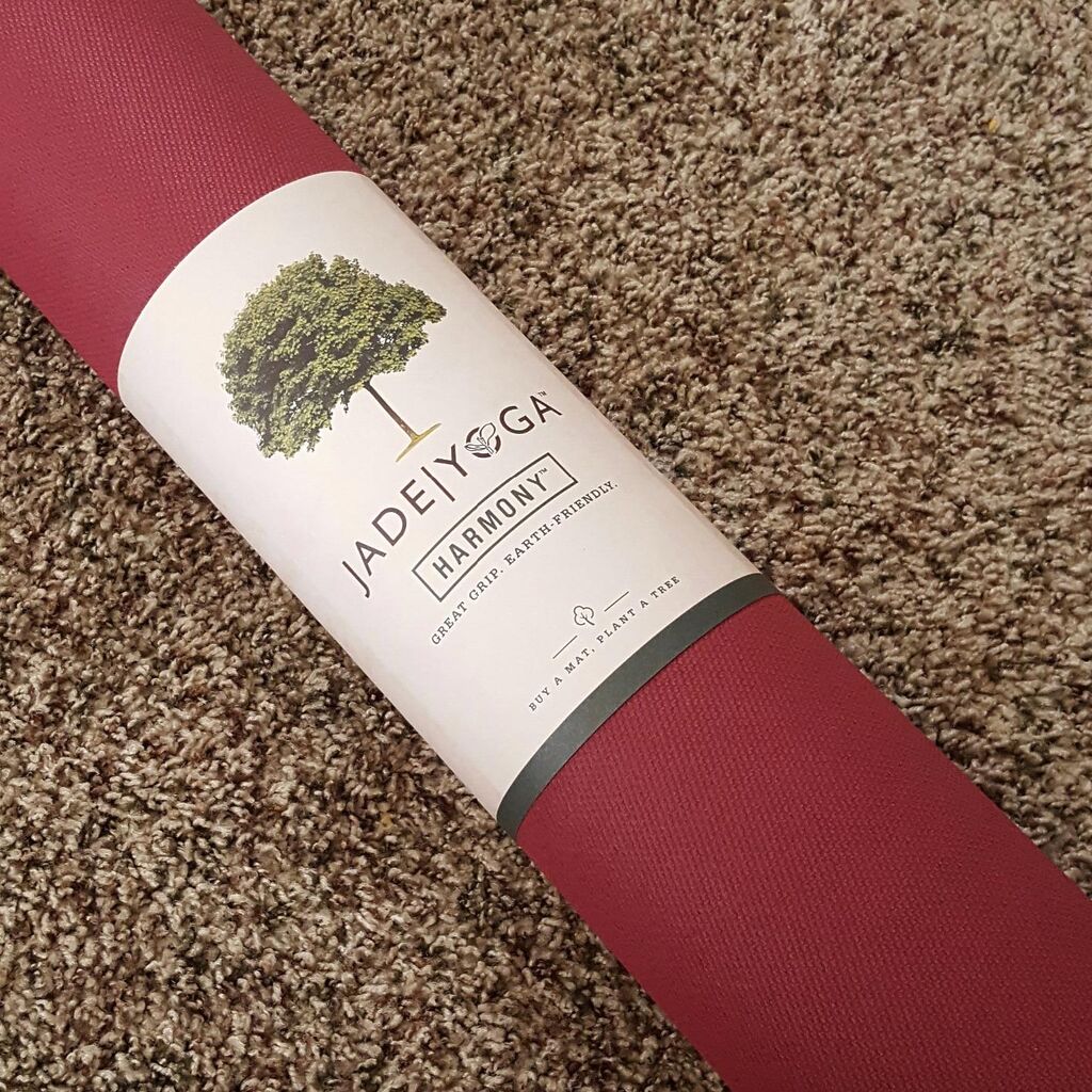 JadeYoga Harmony Yoga Mat - Durable & Thick Gym Fitness Mat, Non-Slip Natural Rubber Yoga Mat - Home Exercise & Stretching Mat, Workout Mat - Yoga, Pilates & Meditation for Women & Men customer photo 1