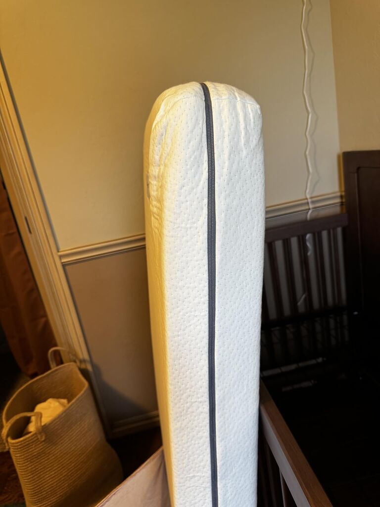 Organic Cotton Covered Dual-Sided Crib Mattress | 2-Stage Premium Memory Foam CertiPUR-US Hypoallergenic Baby Mattress Firm Support for Infant Cooling Gel for Toddler, Waterproof Washable, 52x27.5x5.5 customer photo 2