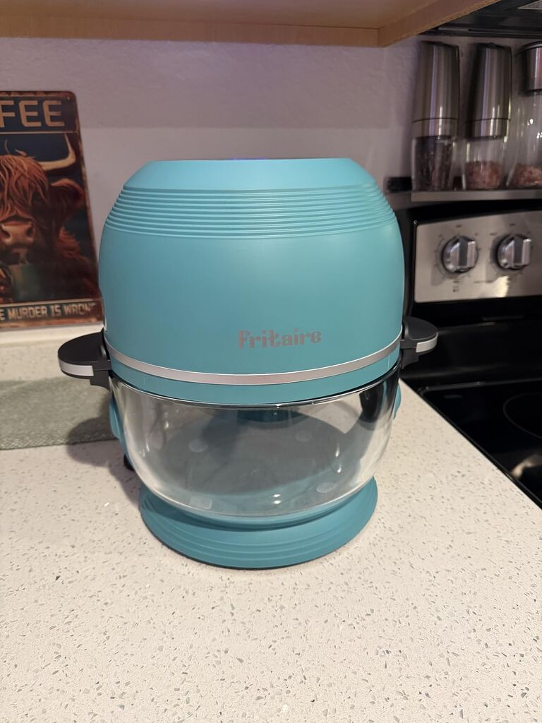 Non Toxic Air Fryer Pro | 9-in-1 Glass Air Fryer | Self-Cleaning | 5 Quart | Rotisserie and Tumbler customer photo 2