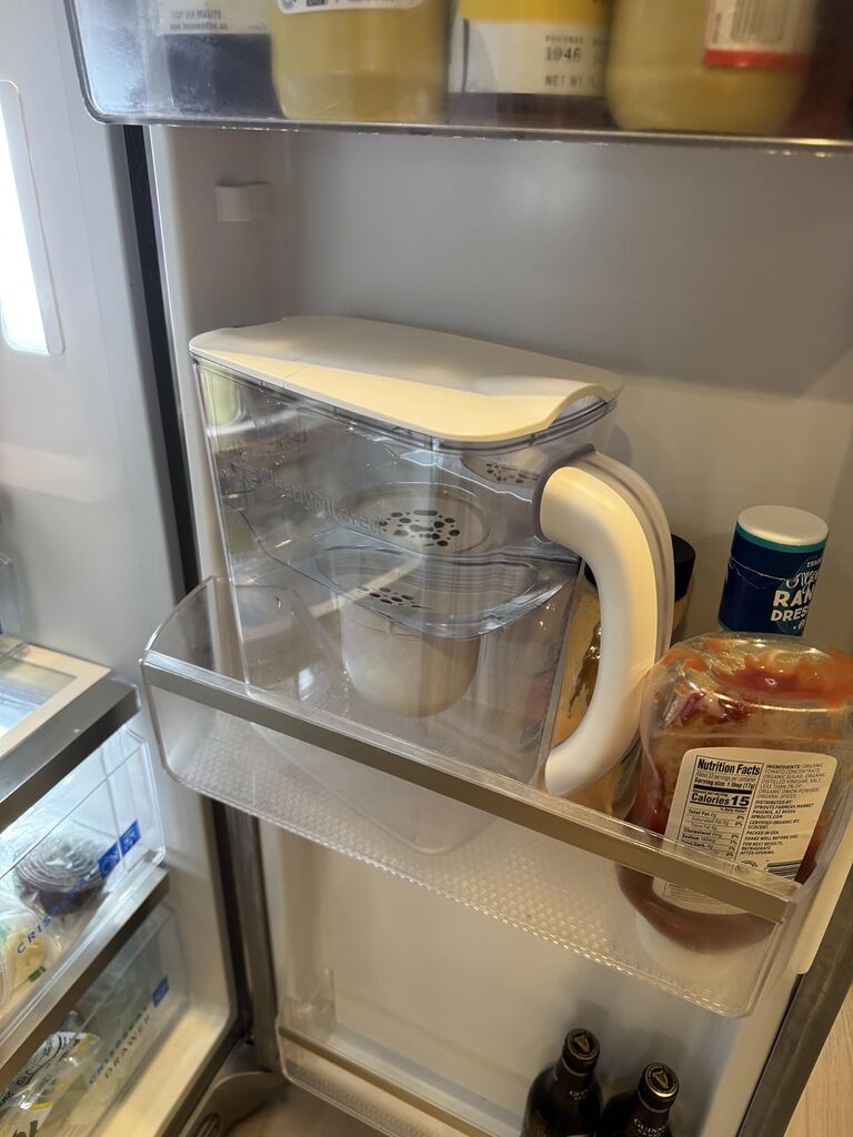 Clearly Filtered Filtered Water Pitcher - 80 Fl Oz, NSF Certified - Targets 365+ Contaminants - Fluoride, PFAS, Lead, Chlorine, Microplastics - BPA/BPS Free - 10 Cup Filter (Pitcher Includes 1 Filter) customer photo 1