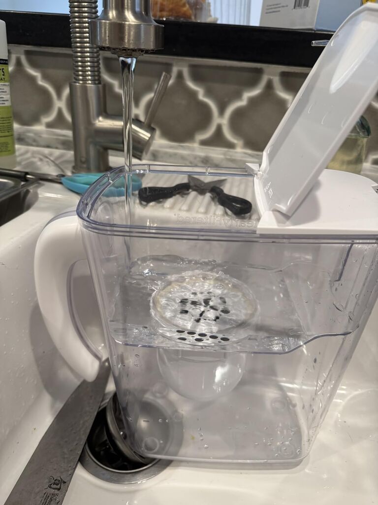Clearly Filtered Filtered Water Pitcher - 80 Fl Oz, NSF Certified - Targets 365+ Contaminants - Fluoride, PFAS, Lead, Chlorine, Microplastics - BPA/BPS Free - 10 Cup Filter (Pitcher Includes 1 Filter) customer photo 2