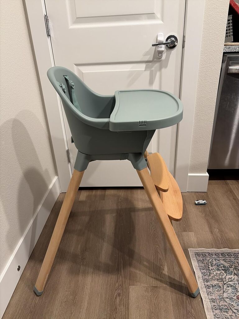 Delta Children - babyGap Otto 3-in-1 High Chair - High Chair Converts to Toddler Dinning Chair and Booster Seat - Dishwasher Safe Meal Tray - FSC-Certified Wood, Sage Green customer photo 2