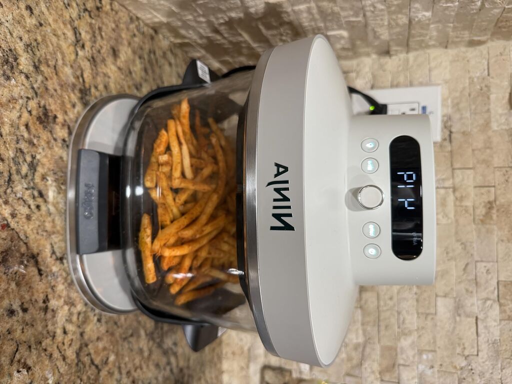 Ninja Crispi Pro 6-in-1 Glass Air Fryer | With Nontoxic, 6qt & 2.5qt Containers & Lids | Microwave, Freezer, Dishwasher Safe | 450°F Max Temp | 1800 Watt | Cyberspace | AS101CY customer photo 1