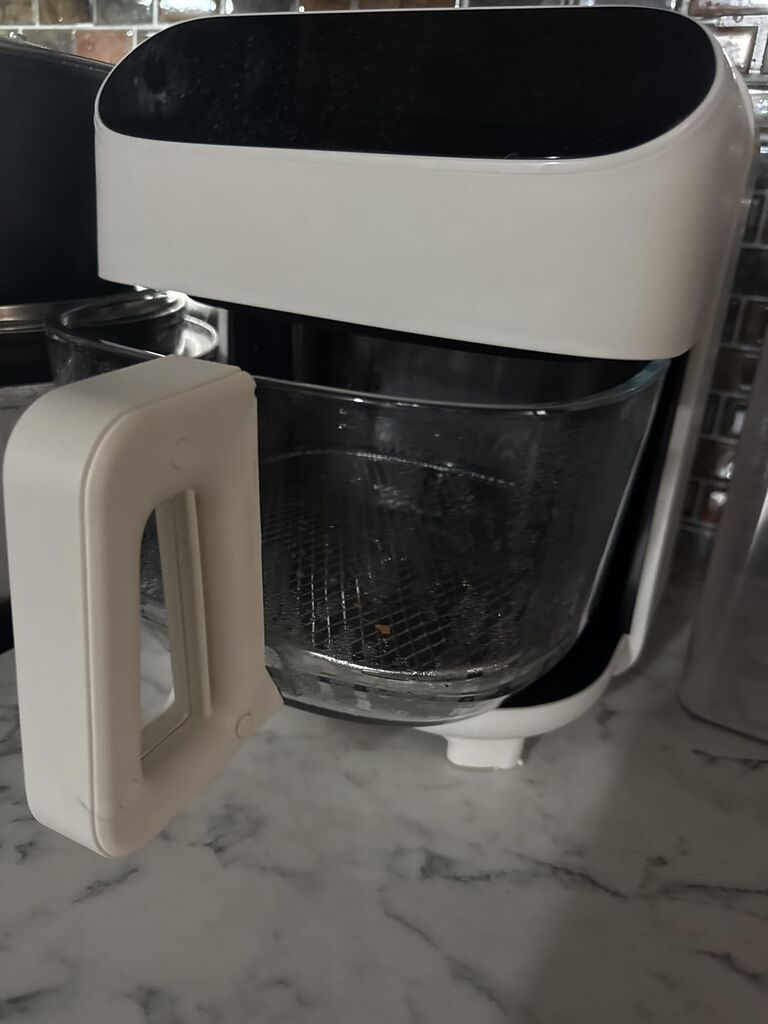5 Quart Glass Air Fryer, Non Toxic & Uncoated High Borosilicate Glass Basket, 8 Preset Modes, PTFE/PFAS Free customer photo 2