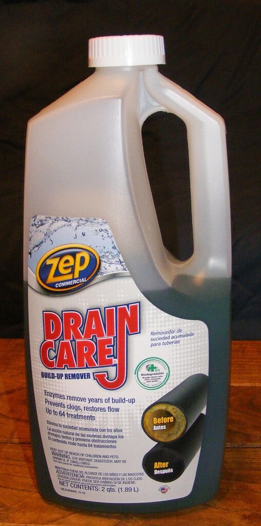 Zep Drain Defense Pipe Build-Up Remover - 64 Ounces - ZLDC648 - Professional Strength Liquid Pipe Build Up Remover customer photo 2
