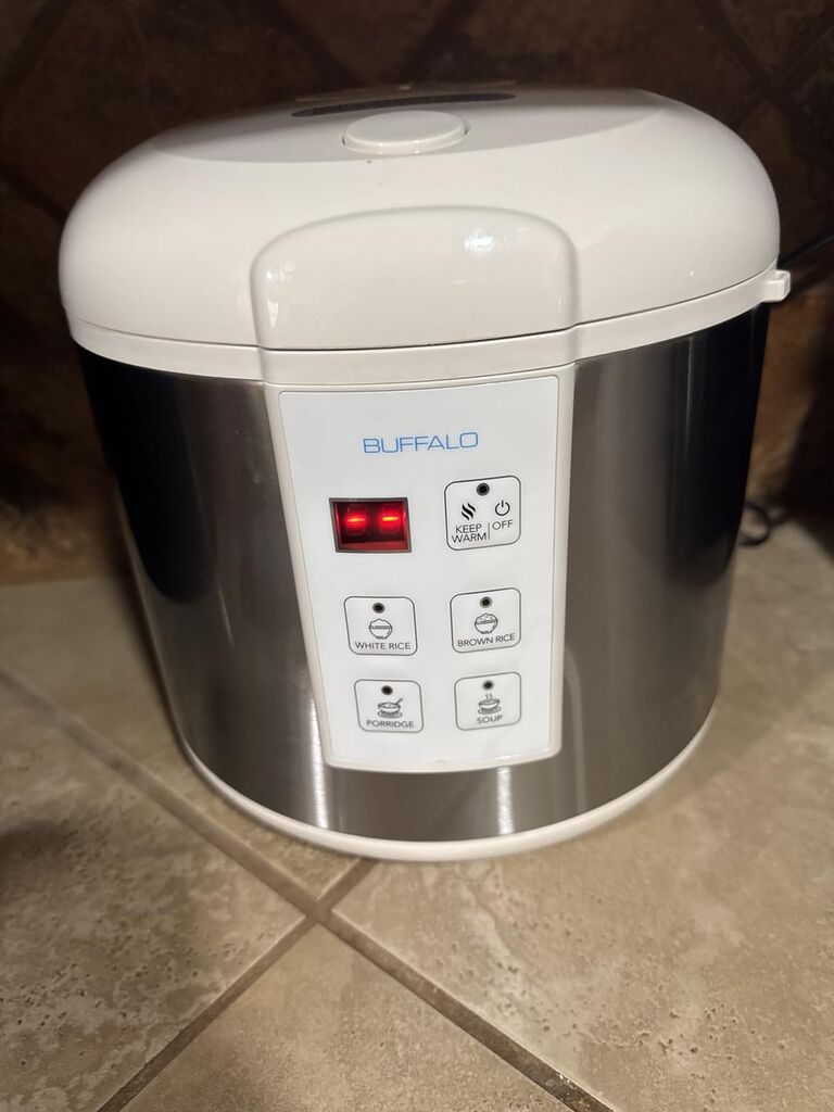 Buffalo Rice Cooker Stainless Steel Inner Pot Rice Maker Large, 10 Cup | Non-Stick Electric Rice Maker for White/Brown Rice, Grain - Easy-to-clean Non-Toxic Warmer, Slow Cooker, Multicooker, Steamer customer photo 2