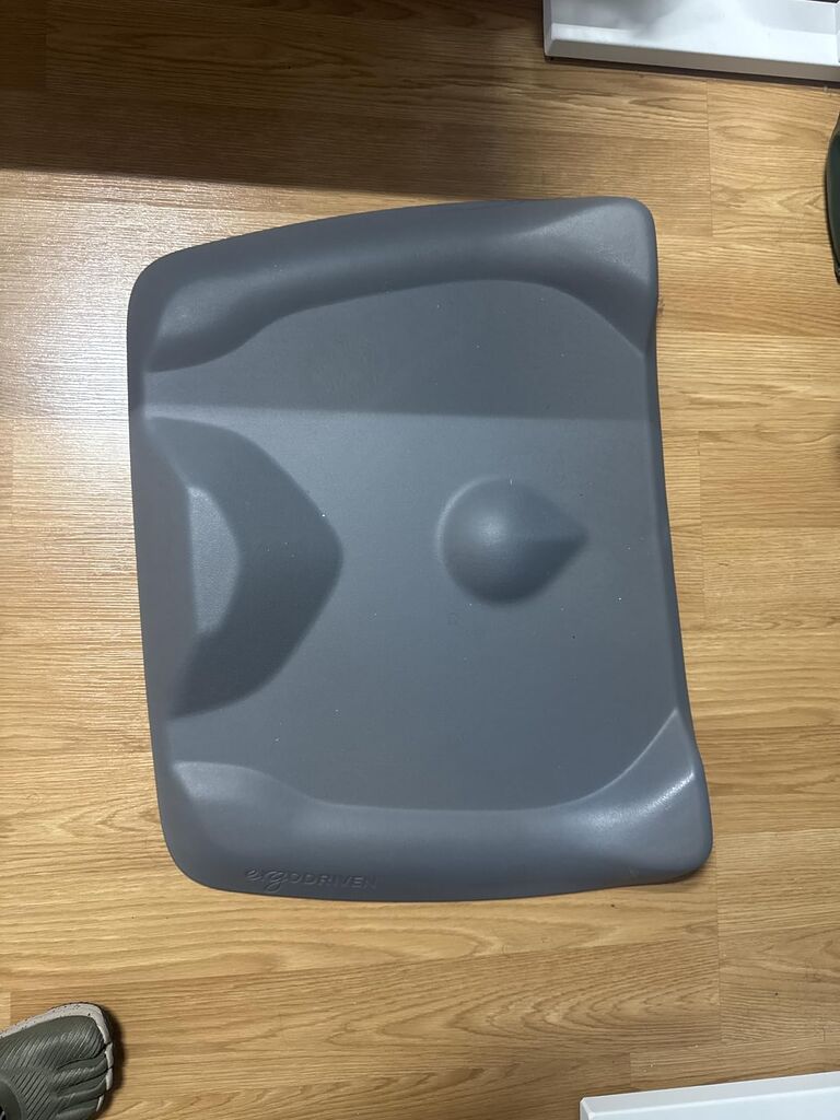 Standing Desk Mat - Topo Mini by Ergodriven | The Smaller Not-Flat Anti-Fatigue Standing Desk Mat with Calculated Terrain | Ultra-Thick Premium Comfort Foam, Durable, No PFAs or PVC | Obsidian Black customer photo 1
