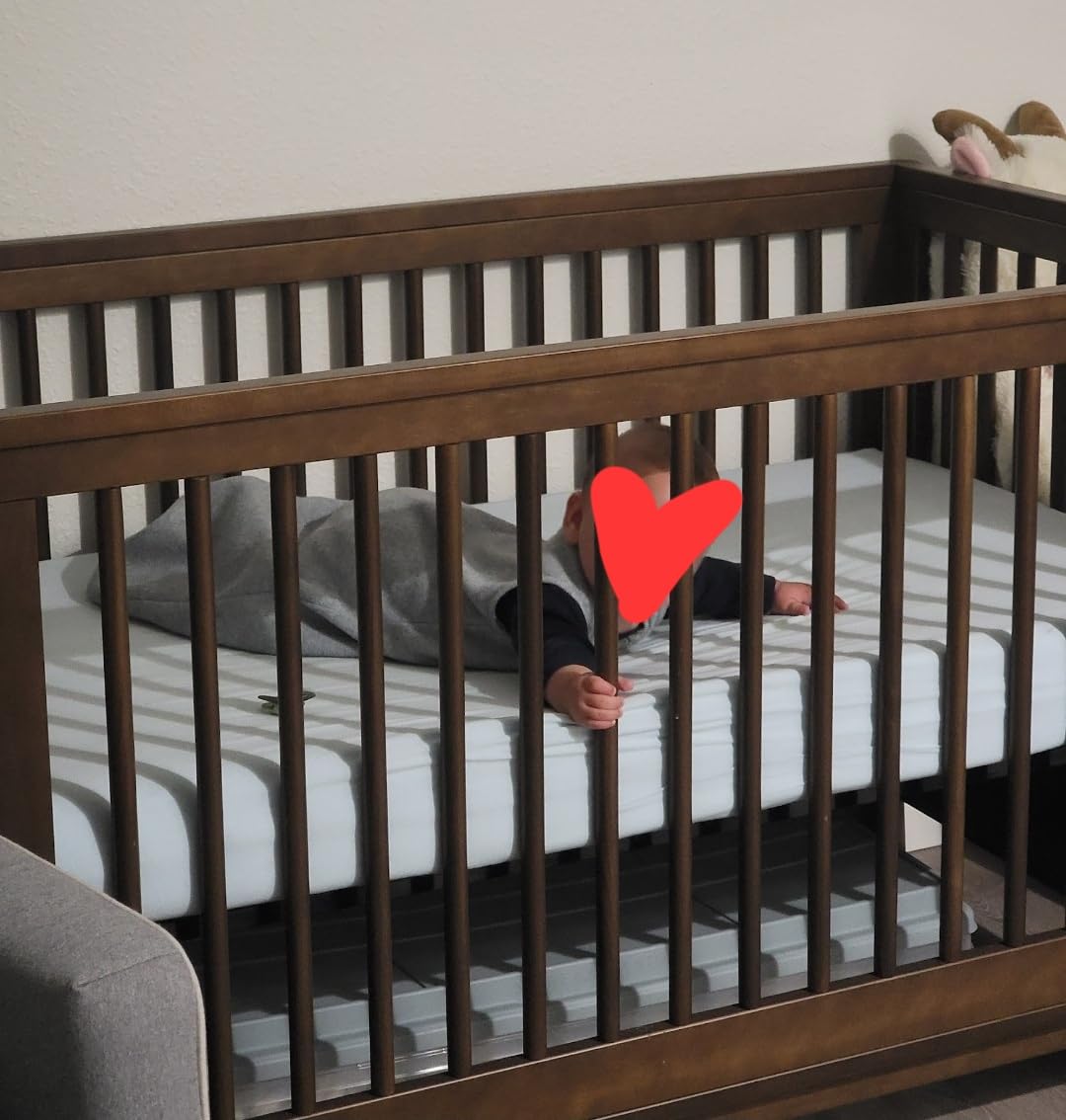Davinci Marley 3-in-1 Convertible Baby Crib, Walnut | GREENGUARD Gold Certified, FSC Certified, Converts to Toddler Bed & Daybed, 4 Adjustable Mattress Heights - Easy Assembly customer photo 2