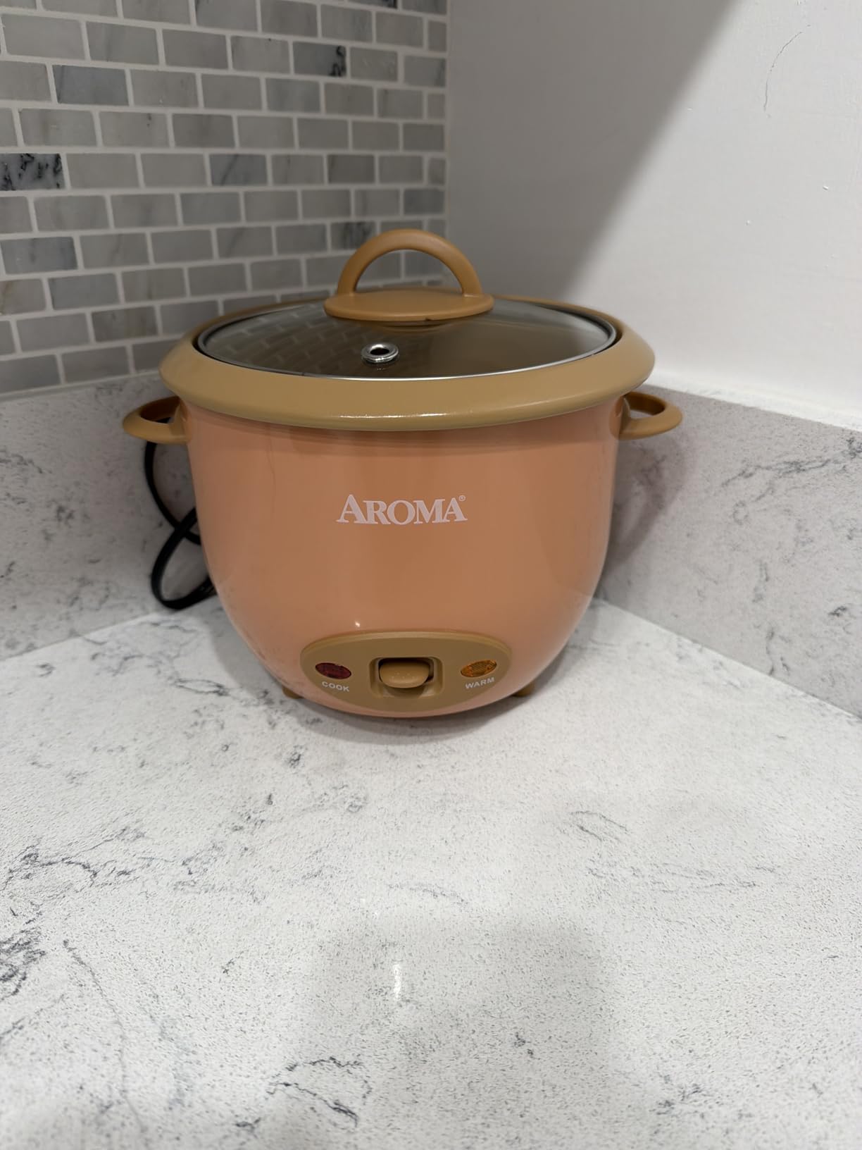 AROMA 6-Cup (Cooked) One-Touch Pot Style Rice Cooker with CoreCoat PFAS-Free Nonstick Ceramic Surface (1.5 Quarts) customer photo 2