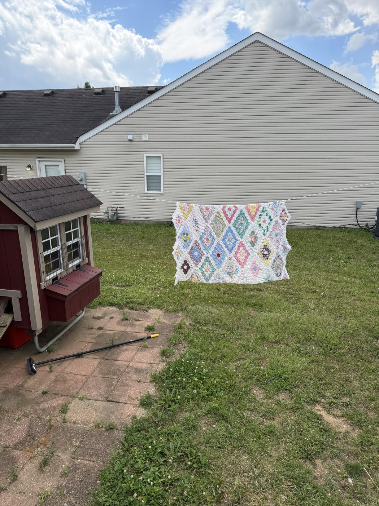 Minky Homecare Outdoor Retractable Dual Clothesline - Heavy Duty PVC Coated Line - Energy and Space Saving Removable Laundry Drying Line - 2 x 49 Feet customer photo 2