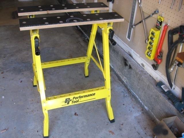 Performance Tool W54025 Portable Folding Workbench and Vise | 200 lb capacity folding work table customer photo 2