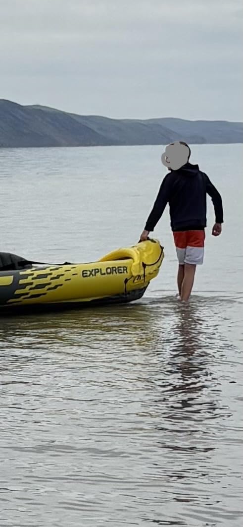 Intex 68307EP Explorer K2 Inflatable Kayak Set: Includes Deluxe 86in Aluminum Oars and High-Output Pump - SuperStrong PVC - Adjustable Seats with Backrest - 400lb Weight Capacity customer photo 2
