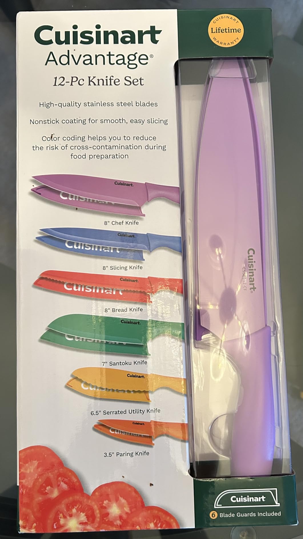 Cuisinart C55-01-12PCKS Collection 12-Piece Knife, Multicolor Advantage-Cutlery-Set, Multi-colored customer photo 2