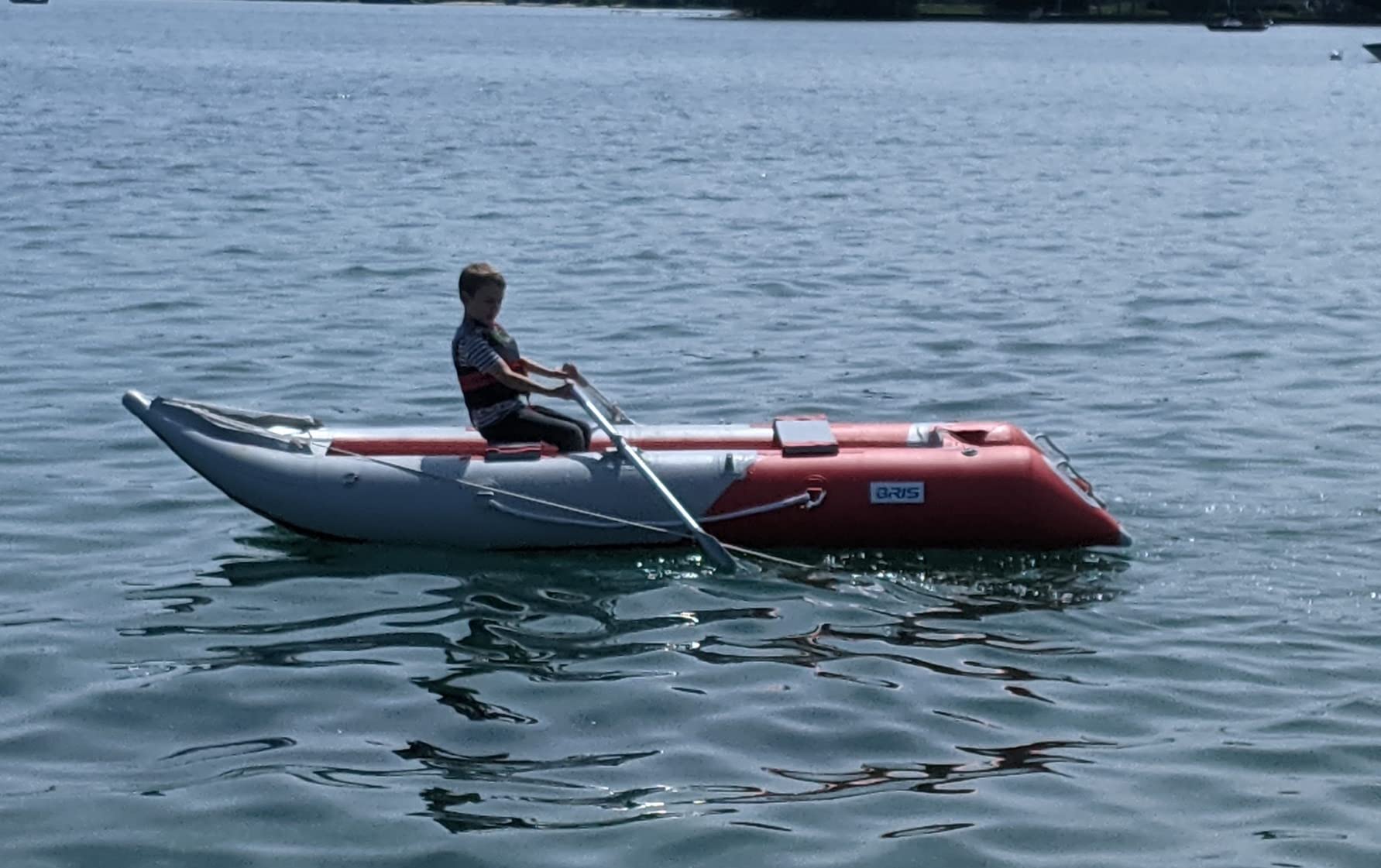 BRIS 12 ft Inflatable Kayak Fishing Tender Inflatable Pontoon Boat 2 Person Kayak customer photo 2