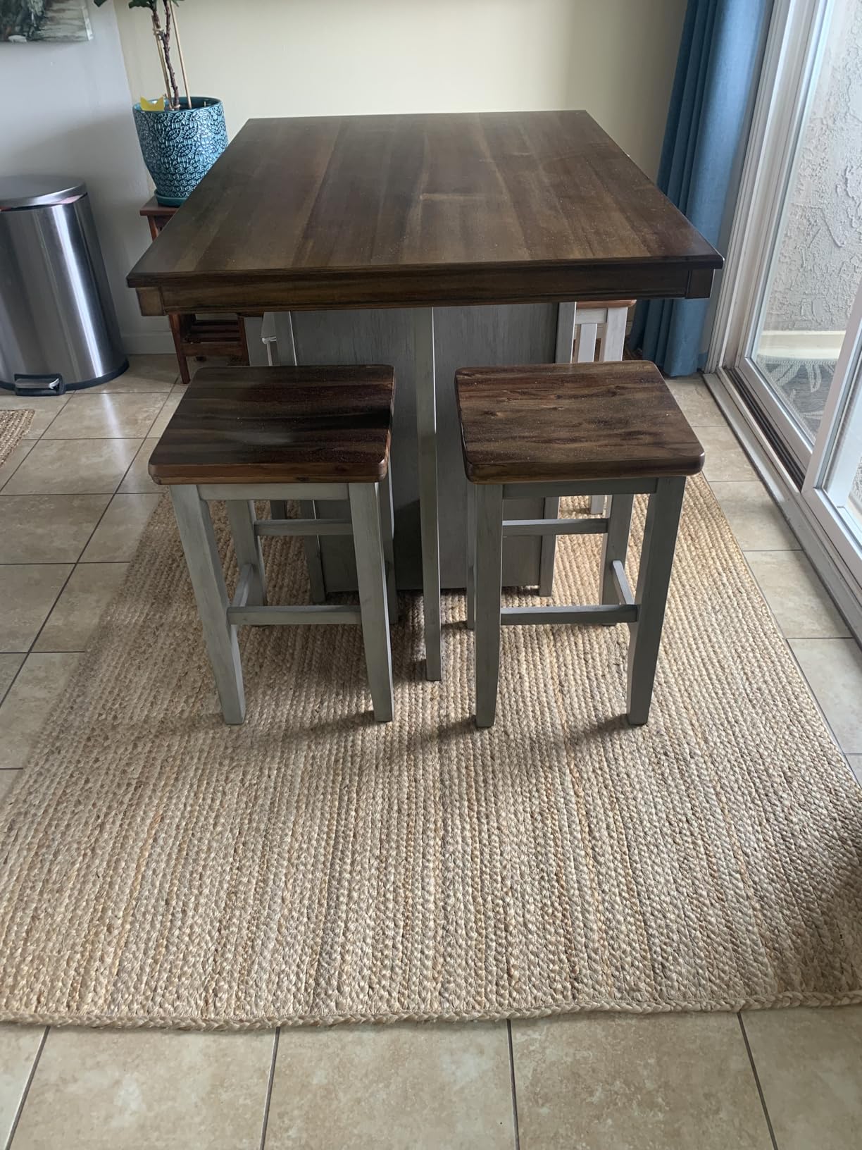 nuLOOM Rigo Natural Solid Flatweave Area Rug, 6' x 9' customer photo 1