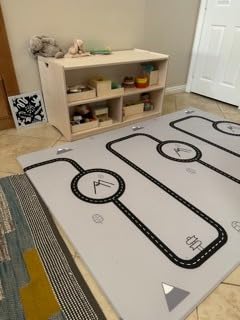 LITTLE Bot Ofie Mat, Soft Baby Play Mat, Reversible Foam Floor Mat, 6.5 ft x 4.5 ft, Durable and Non-Toxic (Country Road, Large) customer photo 1
