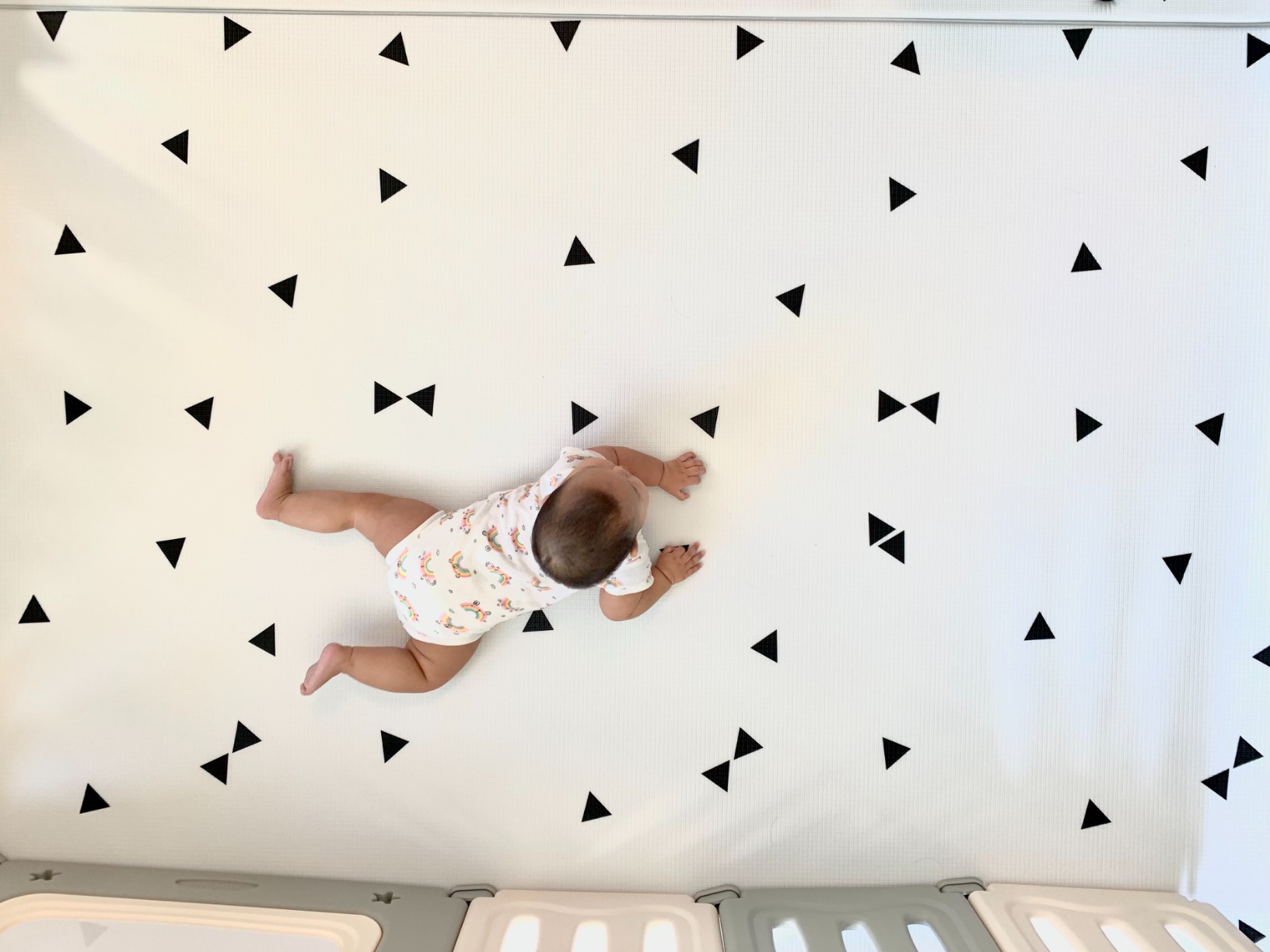 LITTLE Bot Ofie Mat, Soft Baby Play Mat, Reversible Foam Floor Mat, 6.5 ft x 4.5 ft, Durable and Non-Toxic (Country Road, Large) customer photo 2