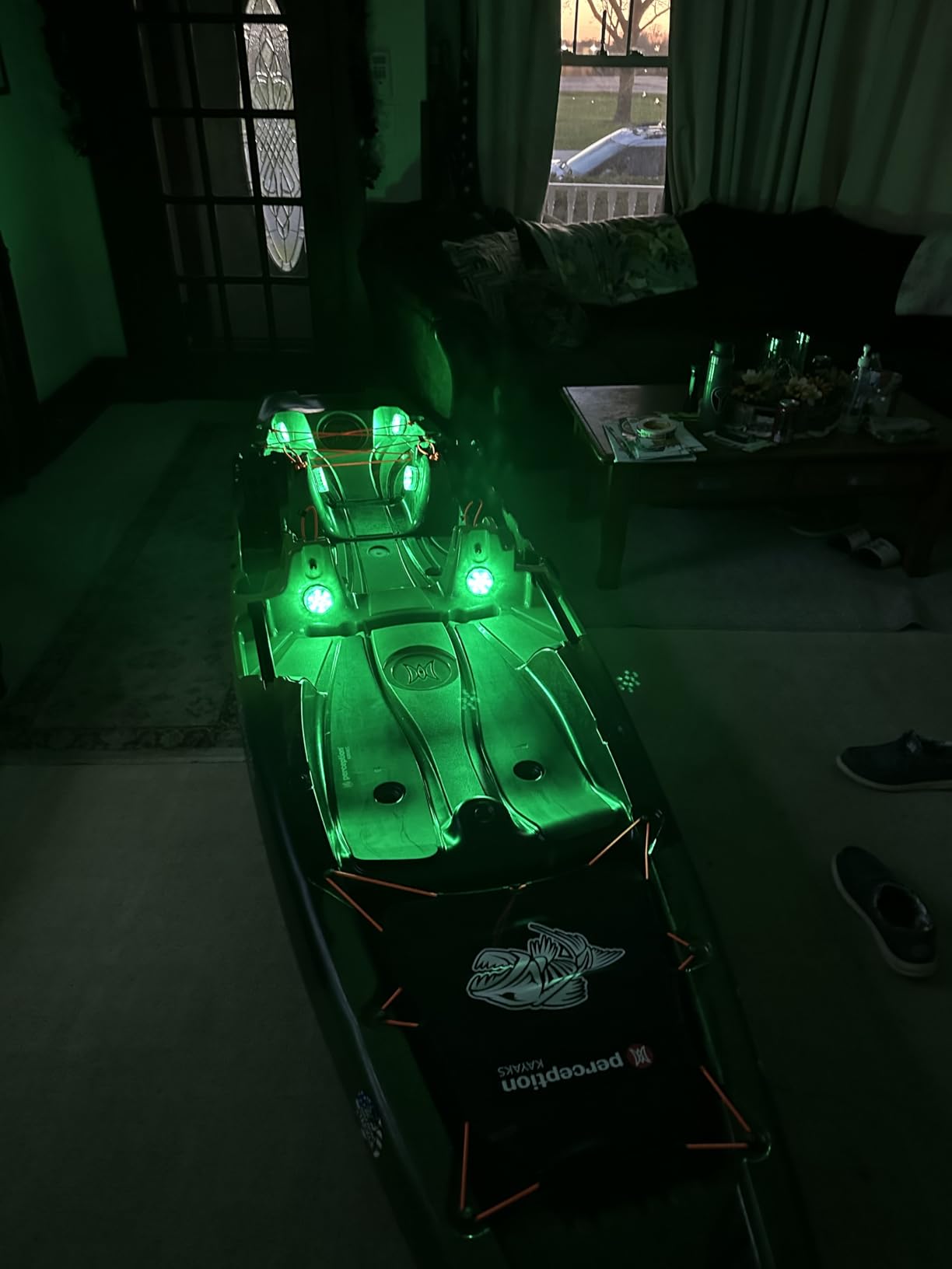 Perception Kayaks Outlaw 11.5 Sit on Top Fishing Kayak with Fold Away Lawn Chair Seat, 4 Rod Holders, Integrated Tackle Trays customer photo 2