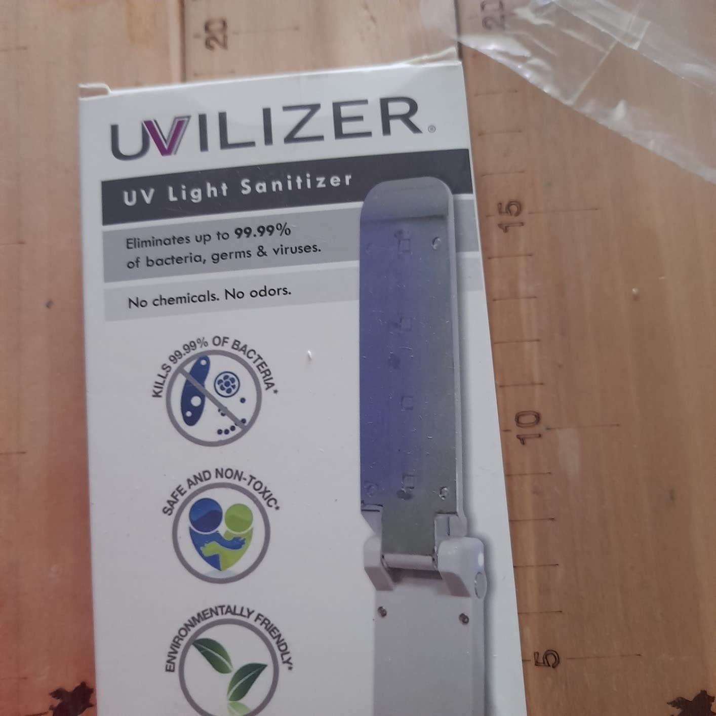 UV Light Sanitizer & Ultraviolet Disinfection Device (Portable UV-C Cleaner for Home, Car, Bathroom | Foldable UVC Disinfection Bulb | Kill 99% of Germs, Bacteria, Viruses | USA) customer photo 1