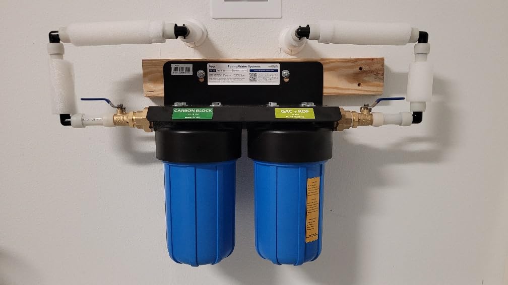 iSpring WGB21BM 2-Stage Whole House Water Filtration System, 10